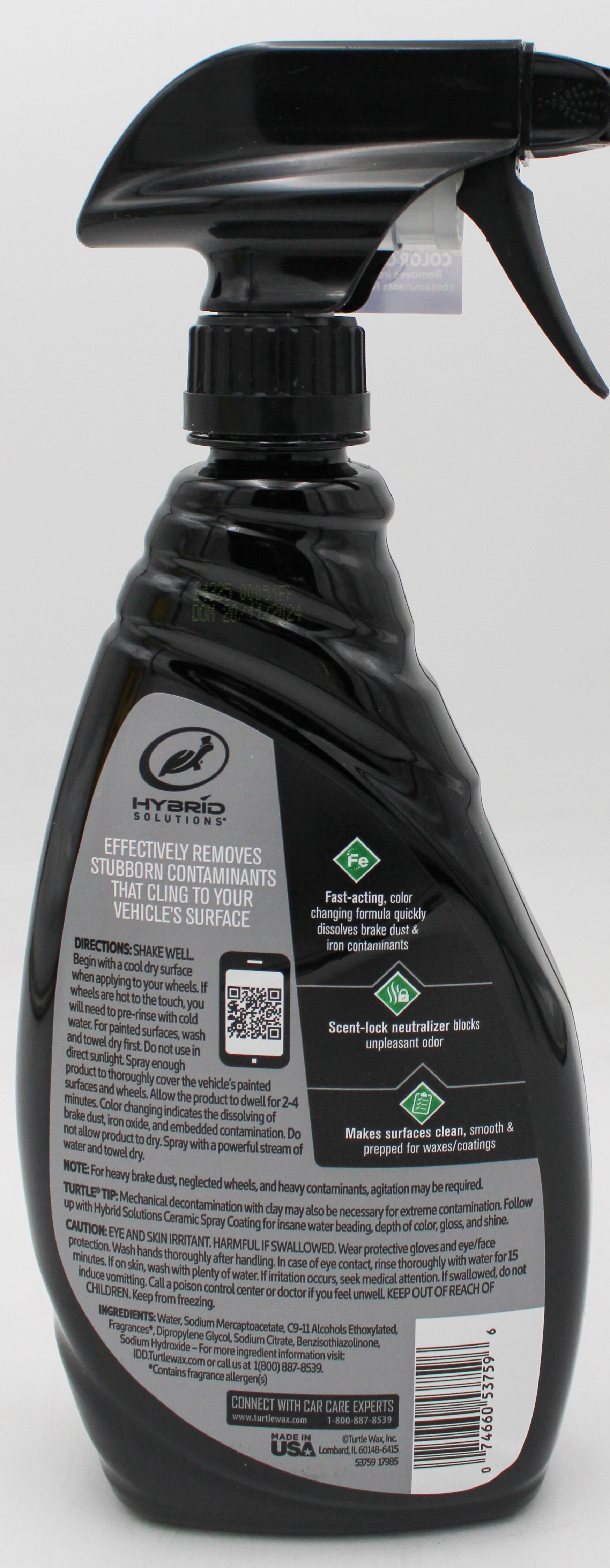 SP TURTLE WAX HYBRID RAPID-DECON IRON REMOVER 23oz