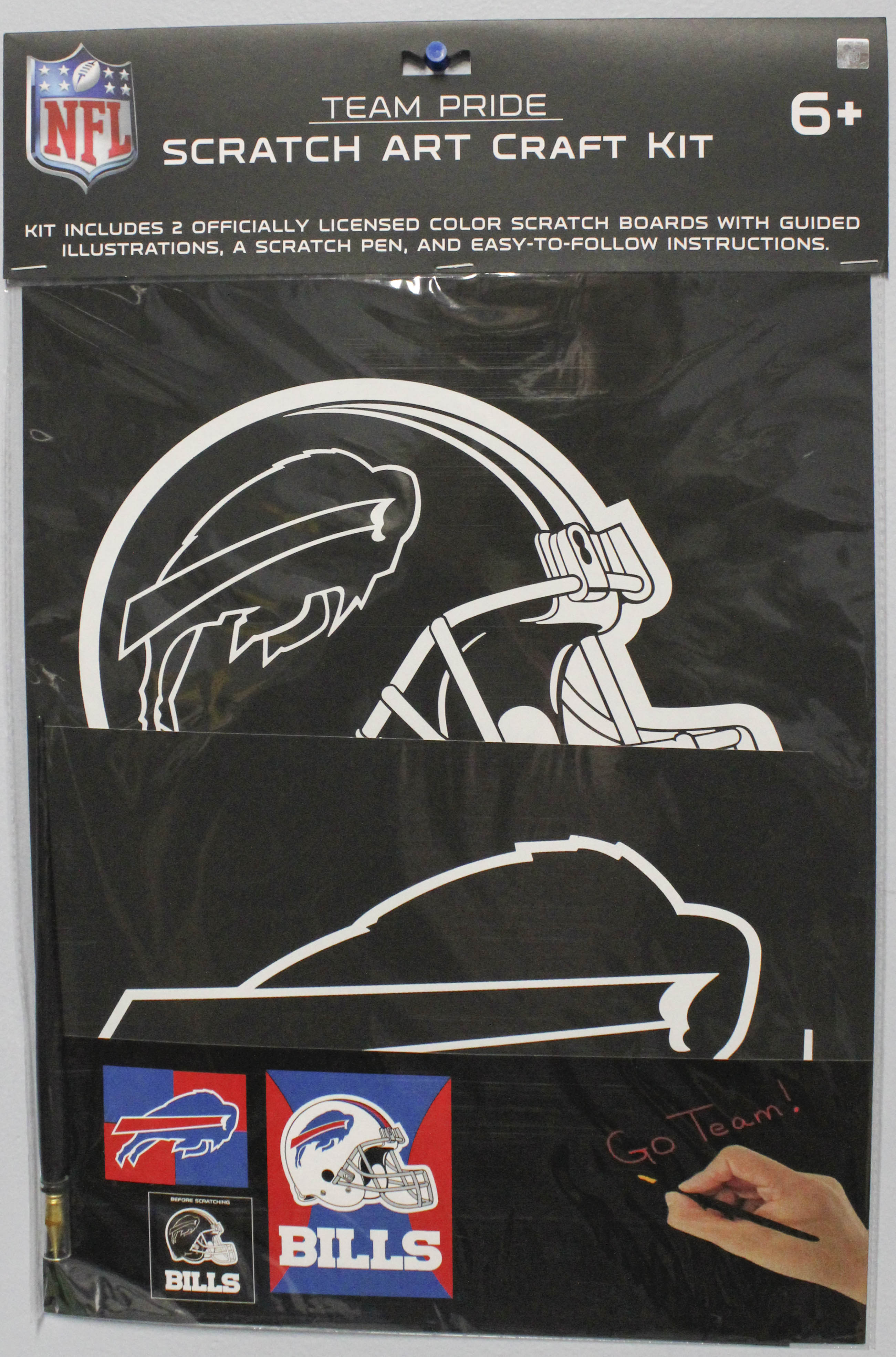 BUFFALO BILLS SCRATCH ART CRAFT KIT