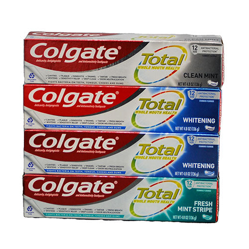 COLGATE TOTAL TOOTHPASTE DISPLAY 72CT 4.8OZ EXP 3/24 NI
