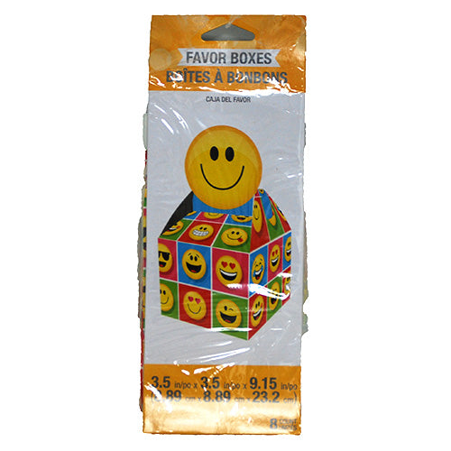 PARTY FAVOR BOX 8CT-SHOW YOUR EMOJIONS
