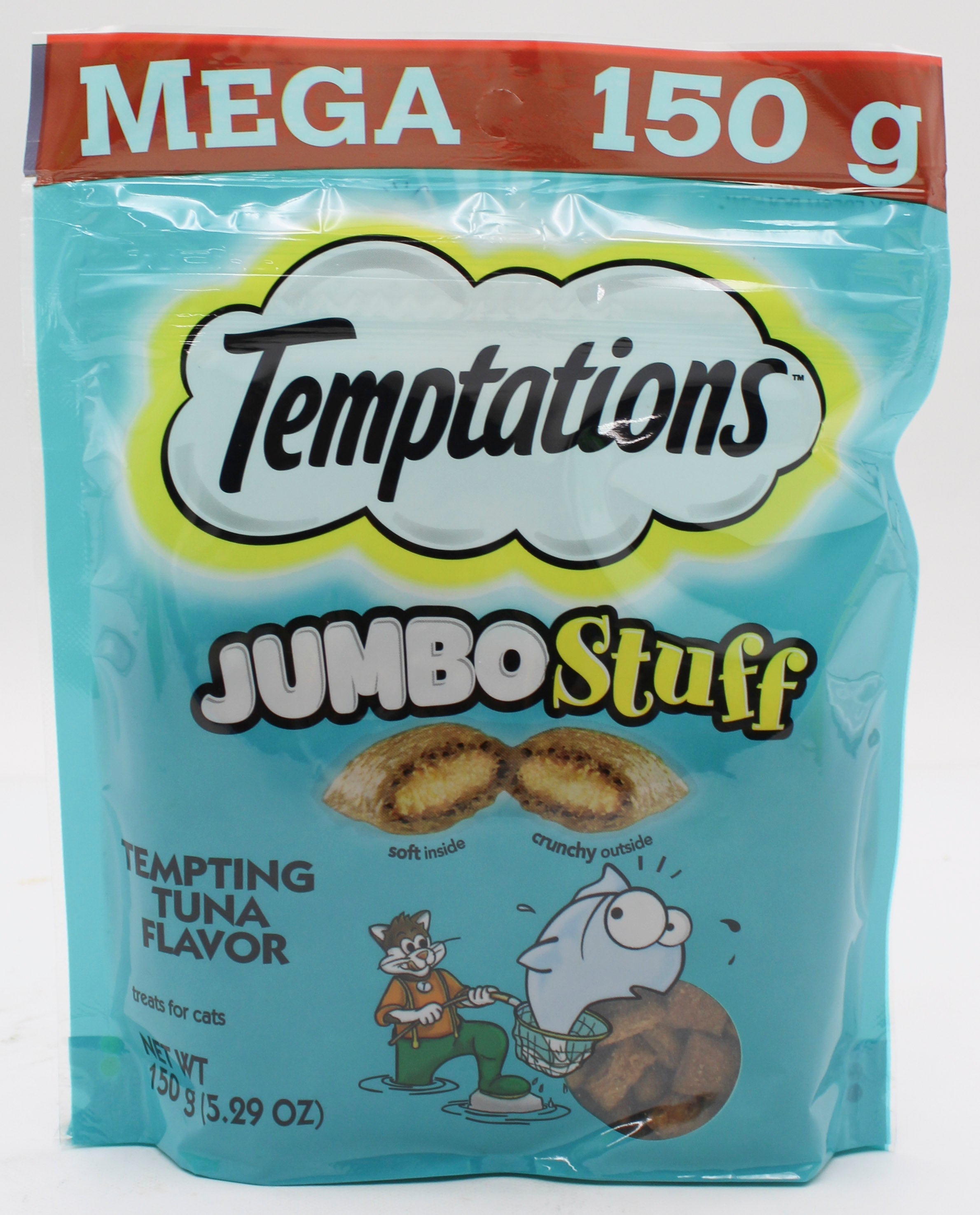 TEMPTATIONS JUMBO STUFF TUNA FLAVOR CAT TREATS 5.3OZ BB 1/7/2027