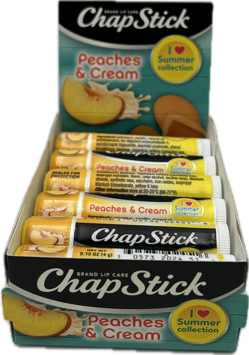 CHAPSTICK PEACHES AND CREAM 0.15oz