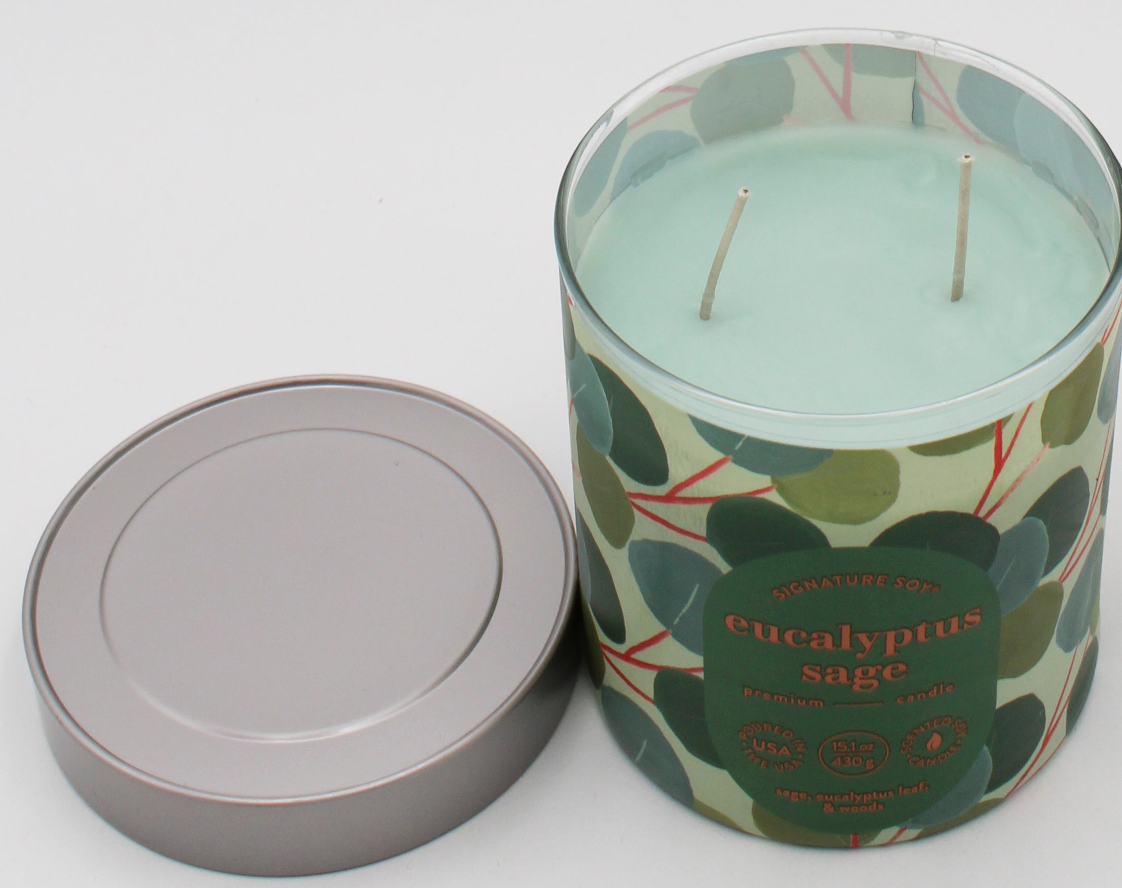 SIGNATURE SOY JAR CANDLE EUCALYPTUS SAGE 15.1oz