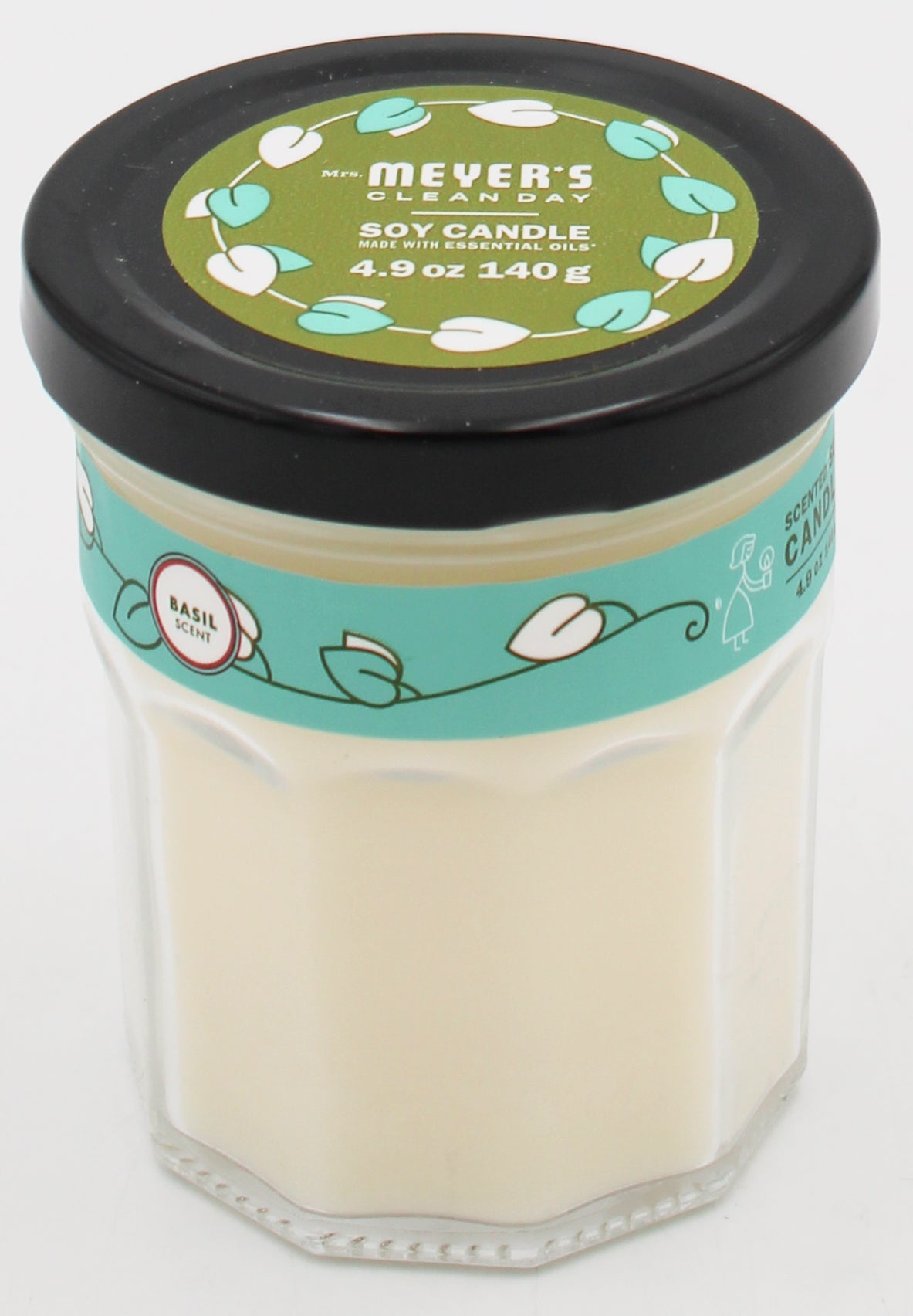 MRS MEYERS CANDLE BASIL 4.9oz US