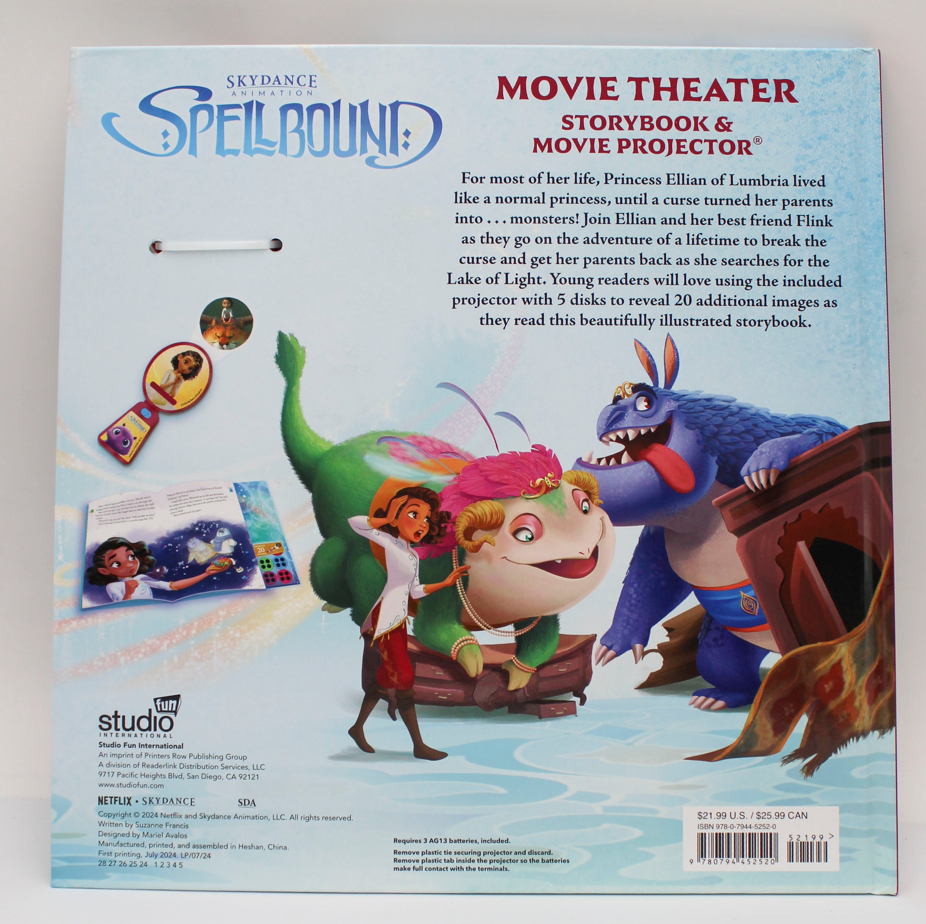 Spellbound Hardcover Movie Theater Storybook & Projector, 28pg