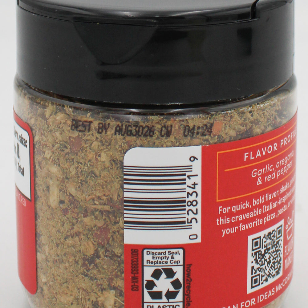 MCCORMICK  SPICY PIZZA MAKER SEASONINGS 3.3 Oz. BB 8/30/26