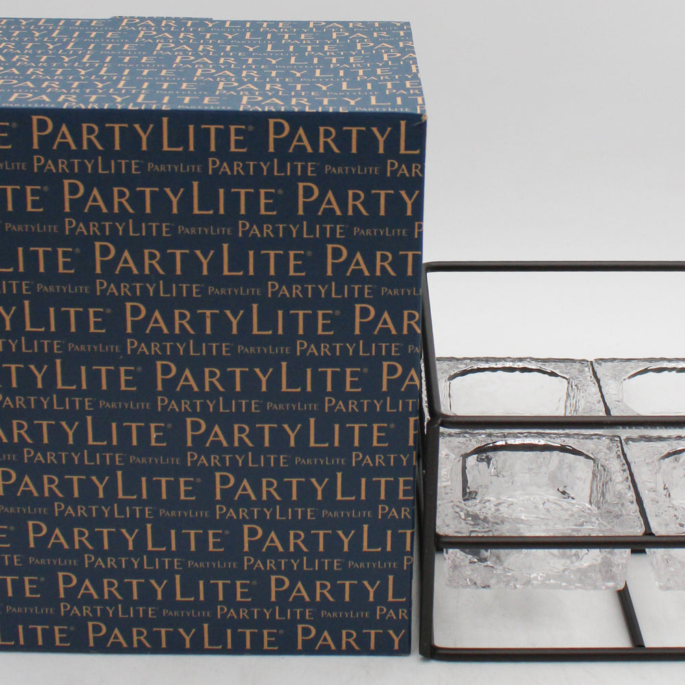 PARTYLITE MODERN IMPRESSIONS LARGE TEALIGHT HOLDER 7"W x 7"H