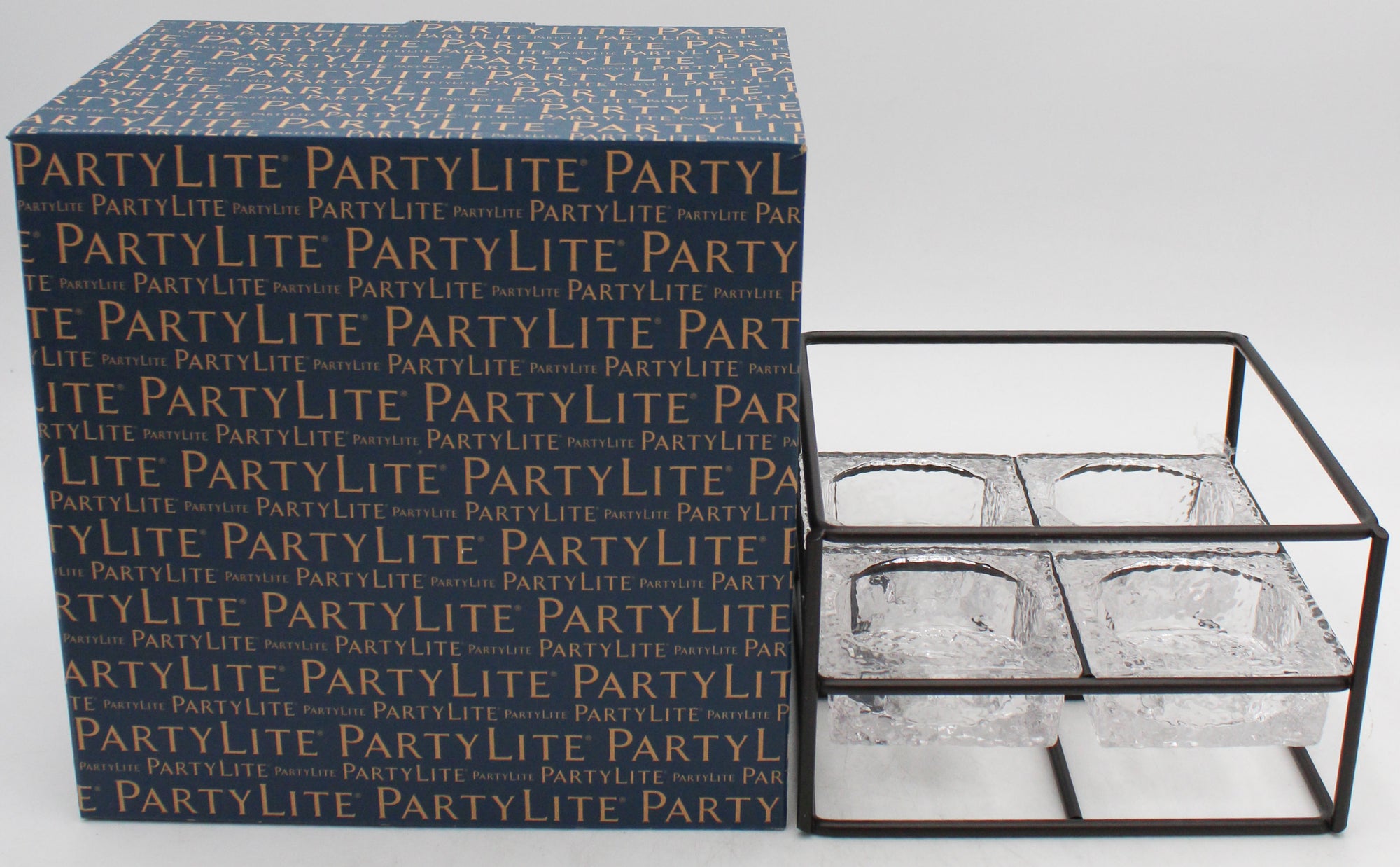 PARTYLITE MODERN IMPRESSIONS LARGE TEALIGHT HOLDER 7"W x 7"H