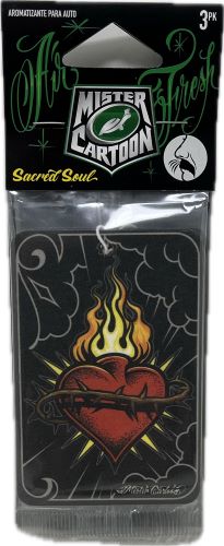 SP TURTLE WAX MISTER CARTOON SACRED SOUL AIR FRESHENER 3PK