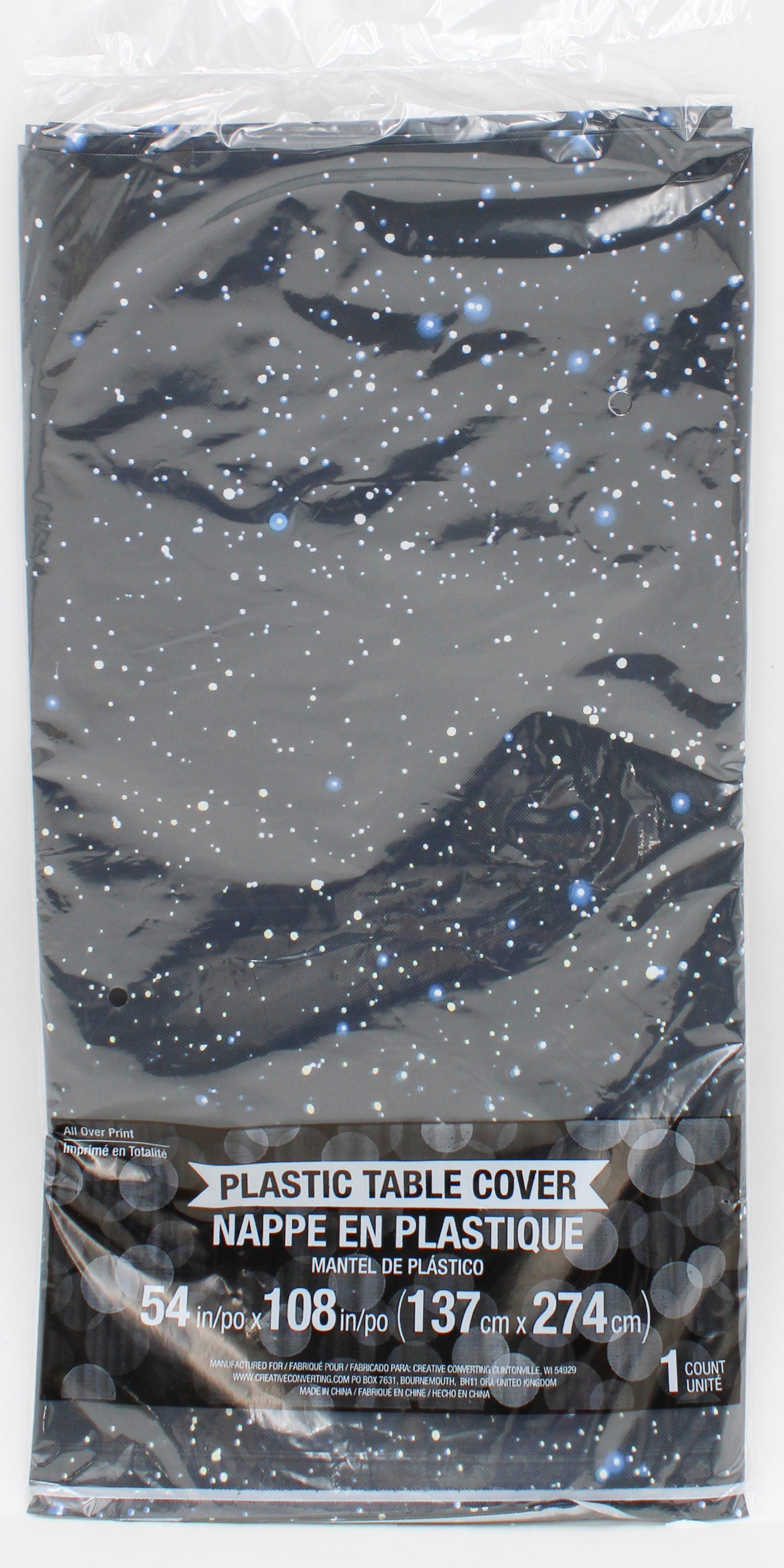 TABLE COVER 1CT 54" X 108" SPACE BLS
