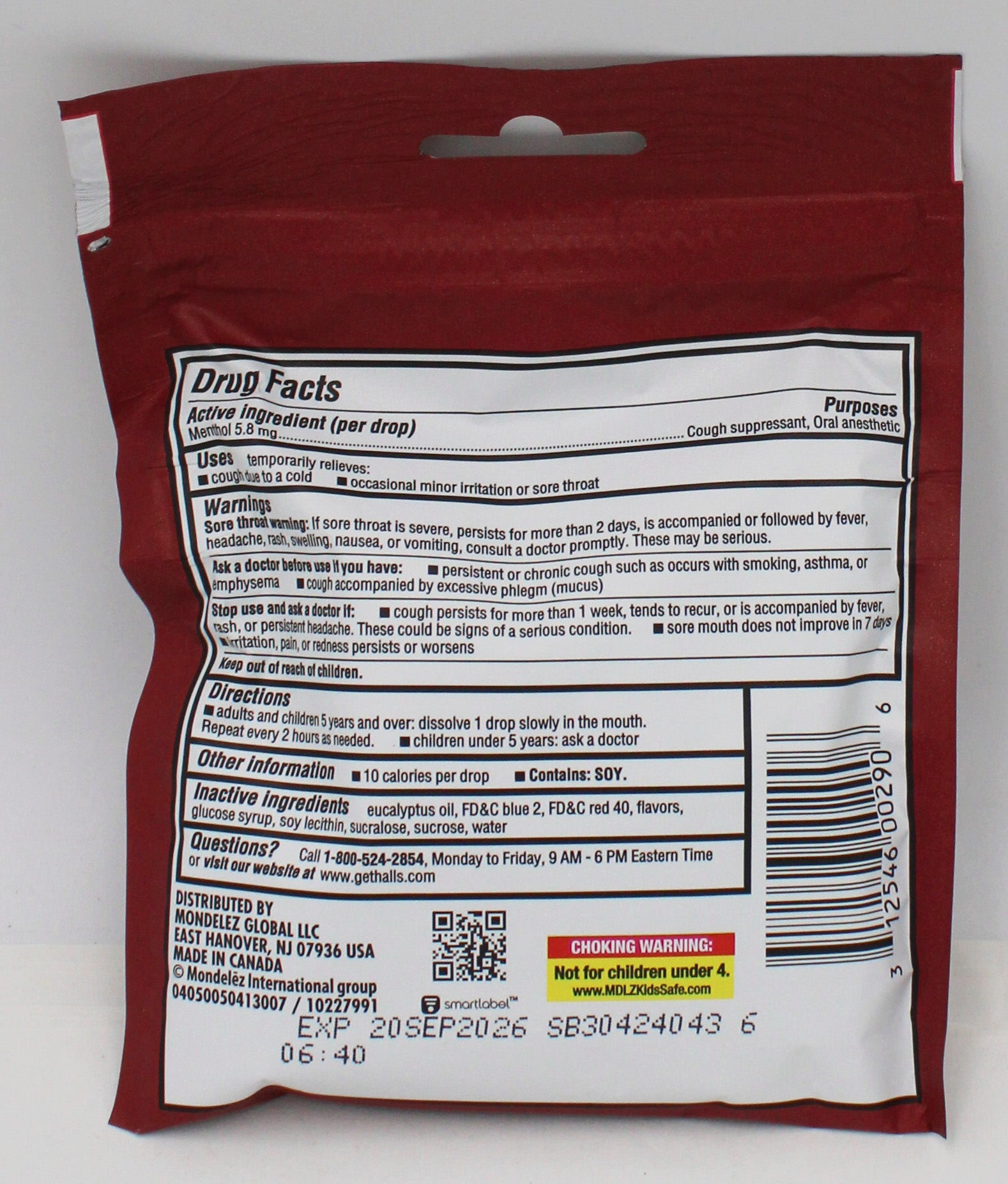 HALLS 14 PC CHERRY BAG BB 9/20/26