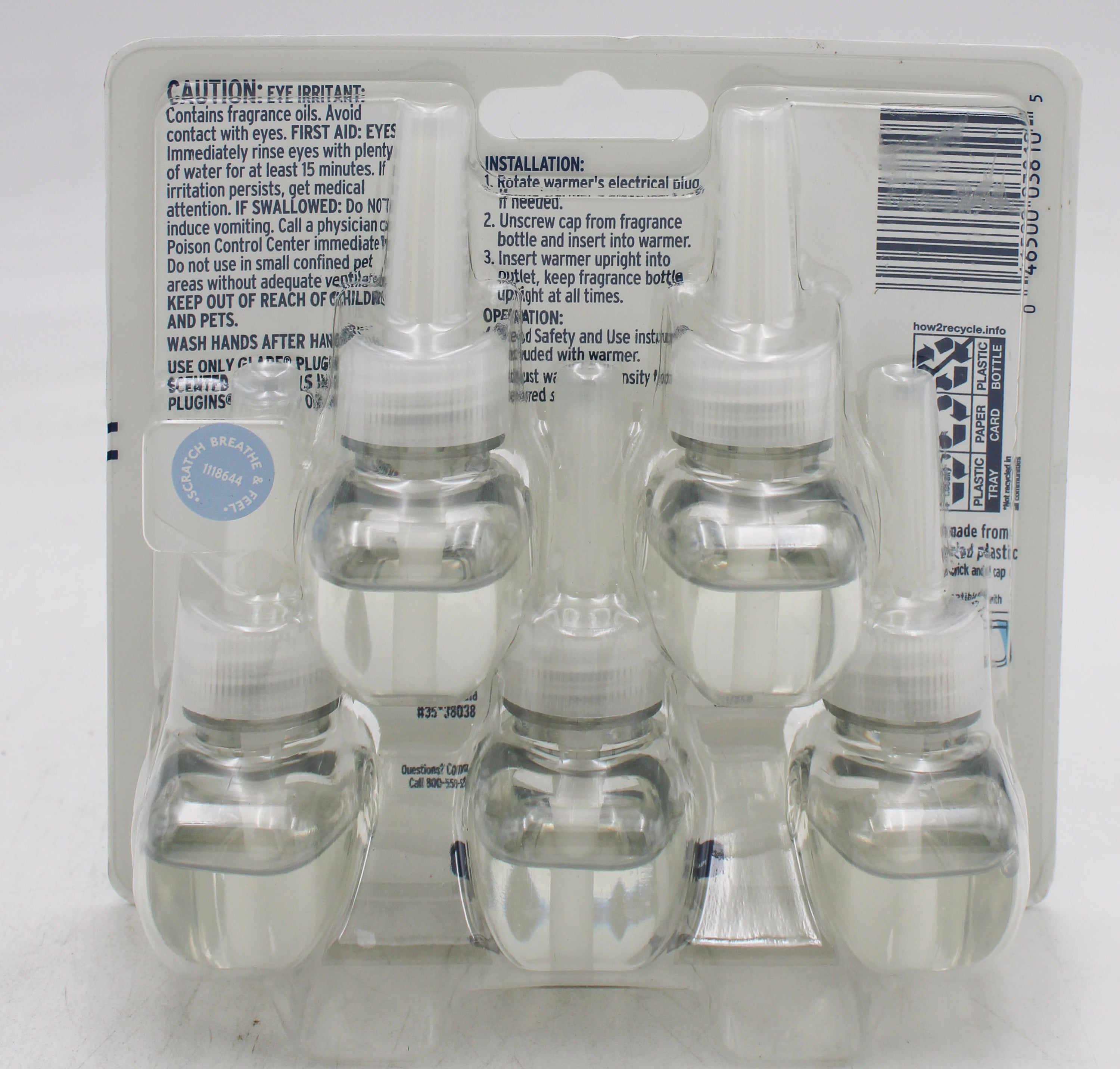 SP GLADE PLUGINS SCENTED OIL  5CT REFILLS 0.67oz SKY & SEA SALT