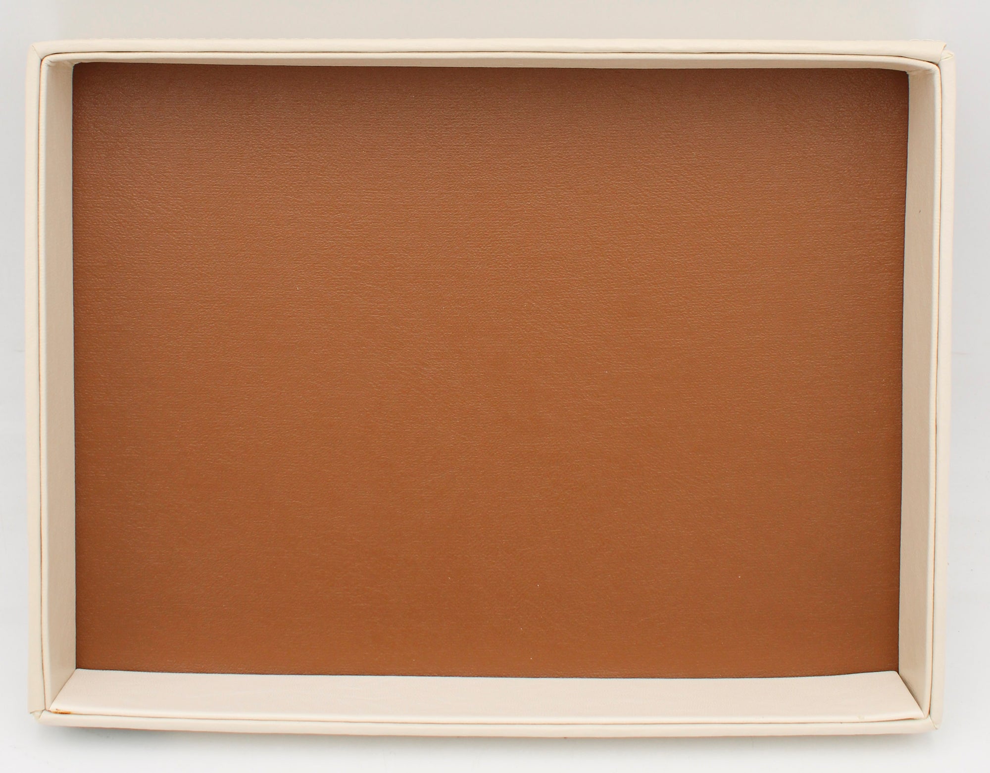 CR GIBSON IVORY/TAN LTHETTE COL DSK TRAY