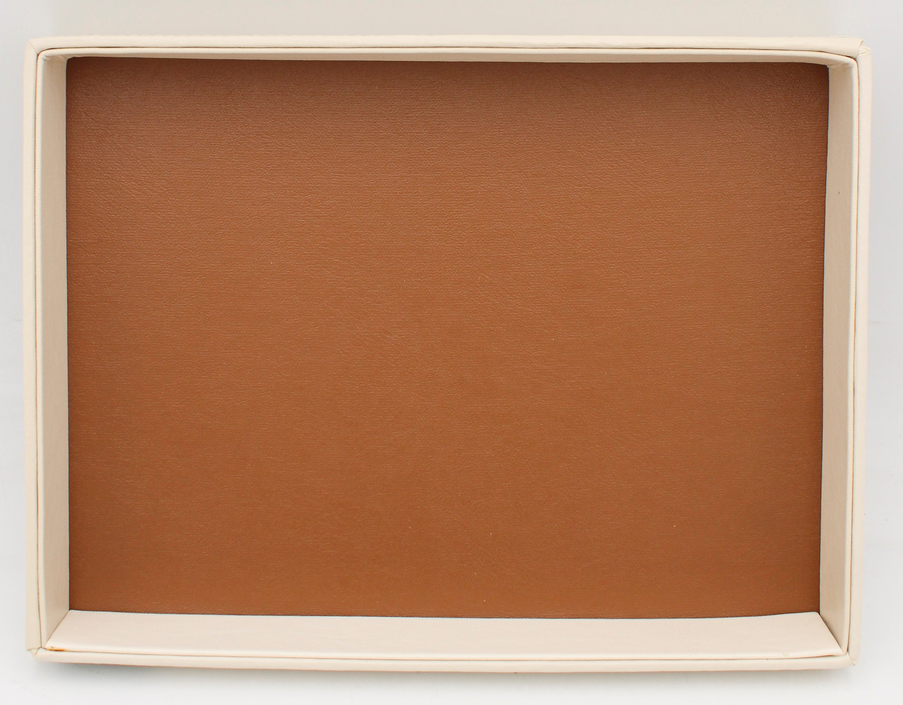 CR GIBSON IVORY/TAN LTHETTE COL DSK TRAY