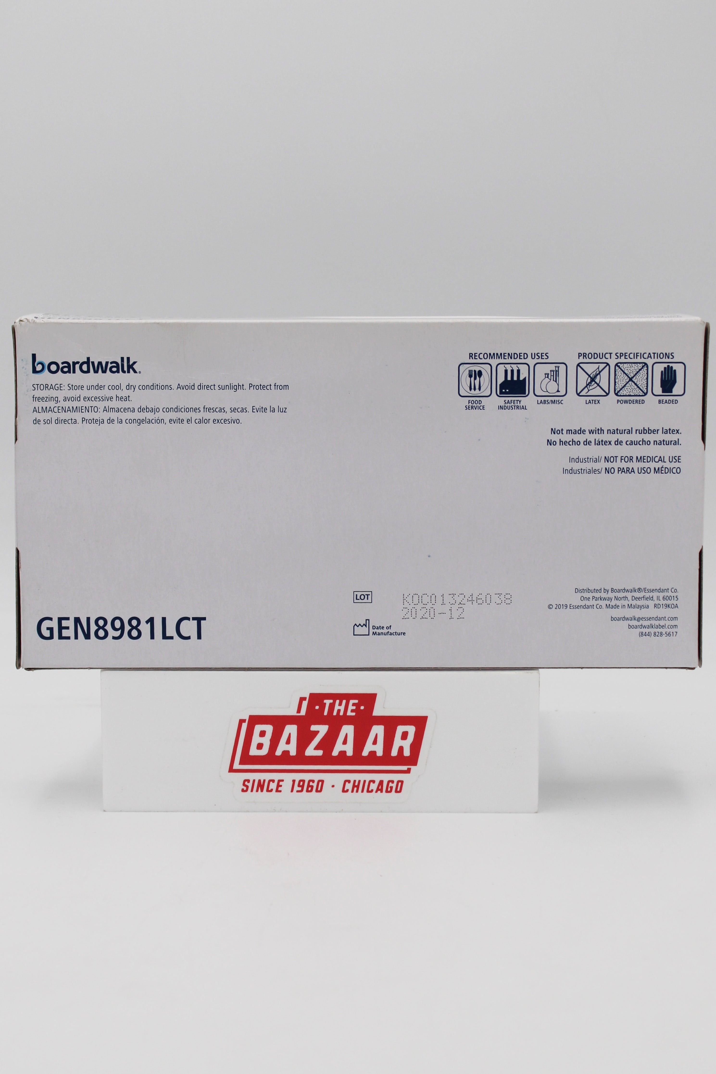 INDUSTRIAL NITRILE GLOVES SIZE L 100ct NI