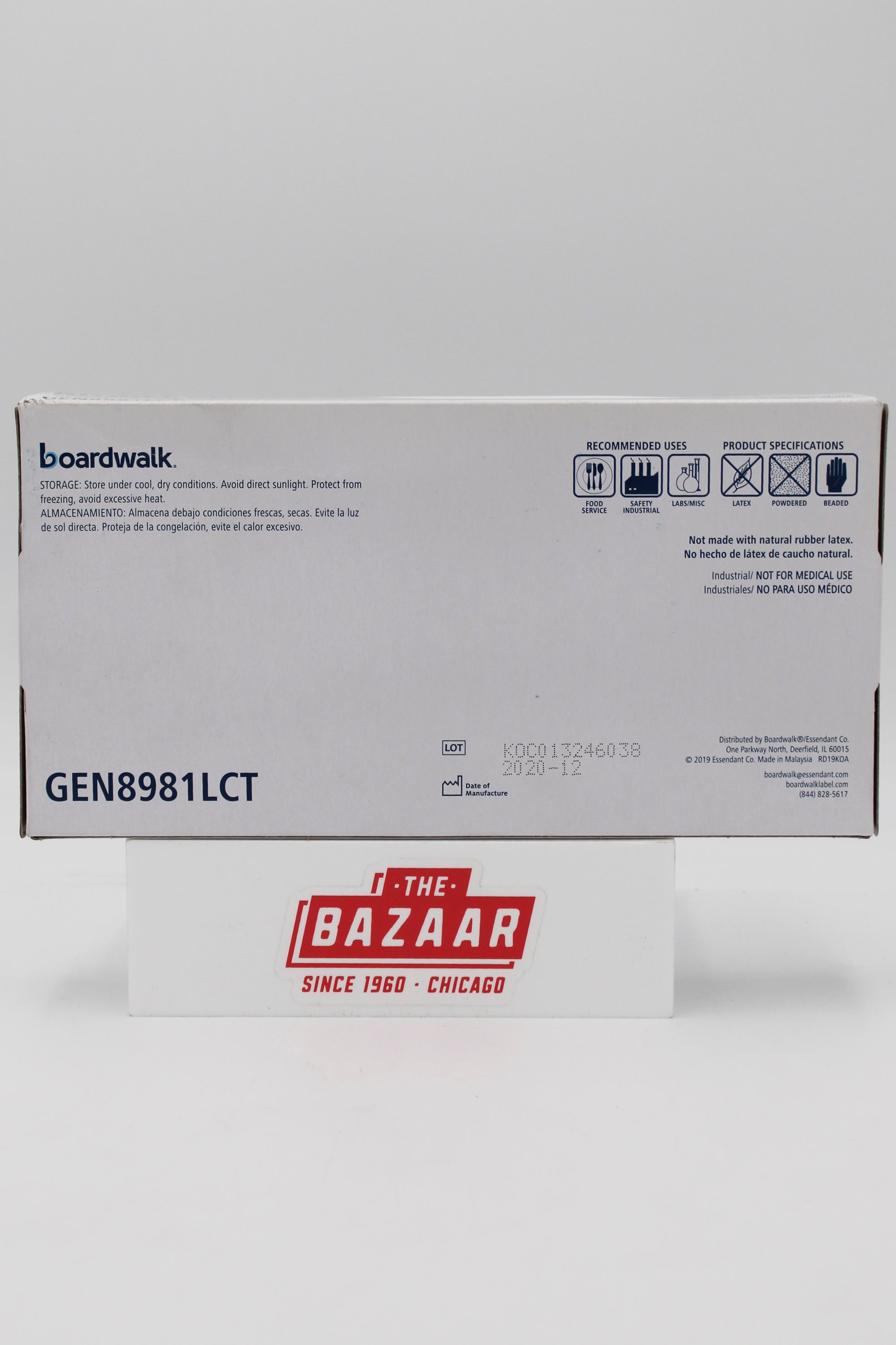 INDUSTRIAL NITRILE GLOVES SIZE L 100ct NI