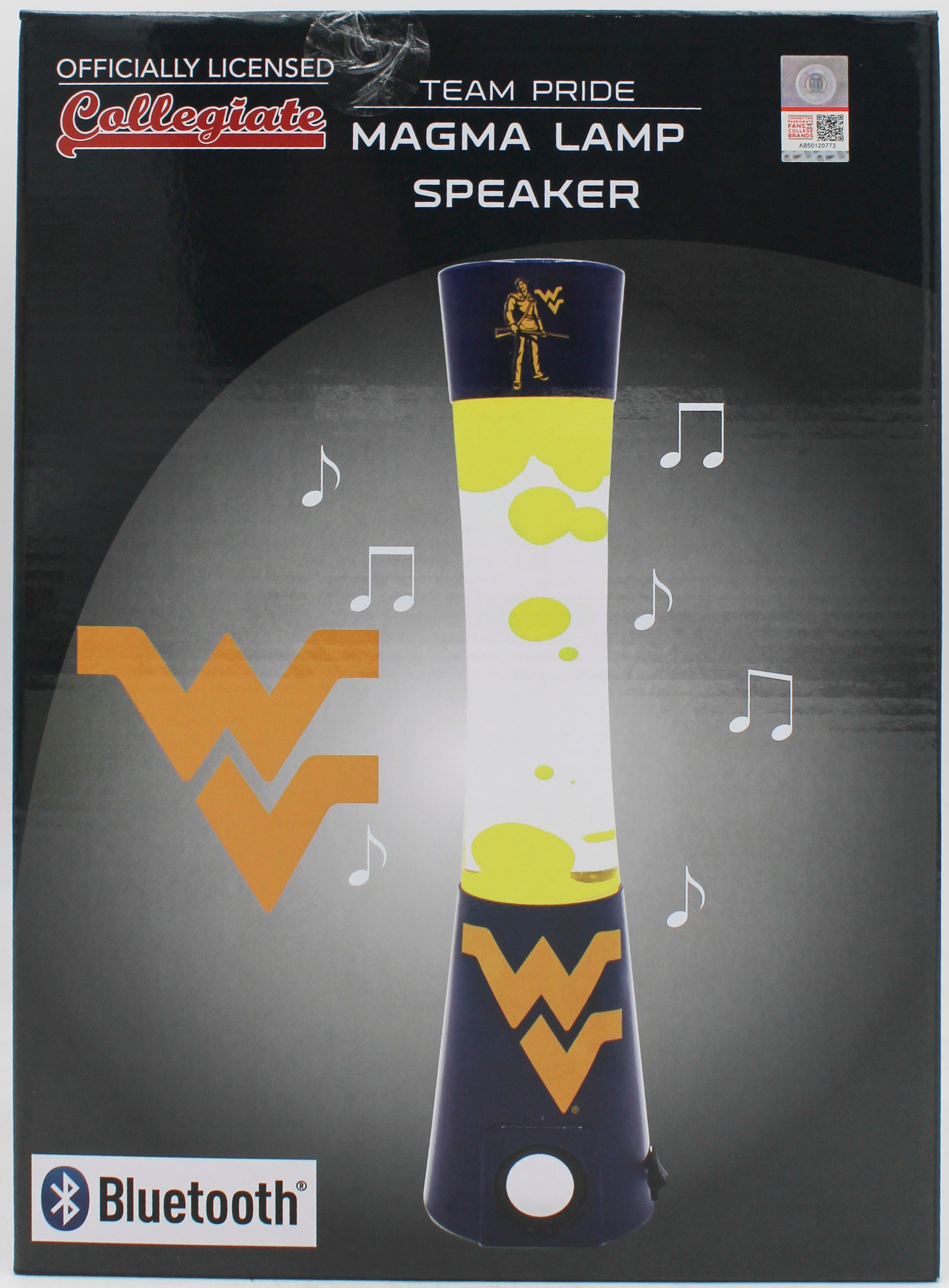 WEST VIRGINIA MOUNTAINEERS LAVA LAMP SPEAKER 16.5"