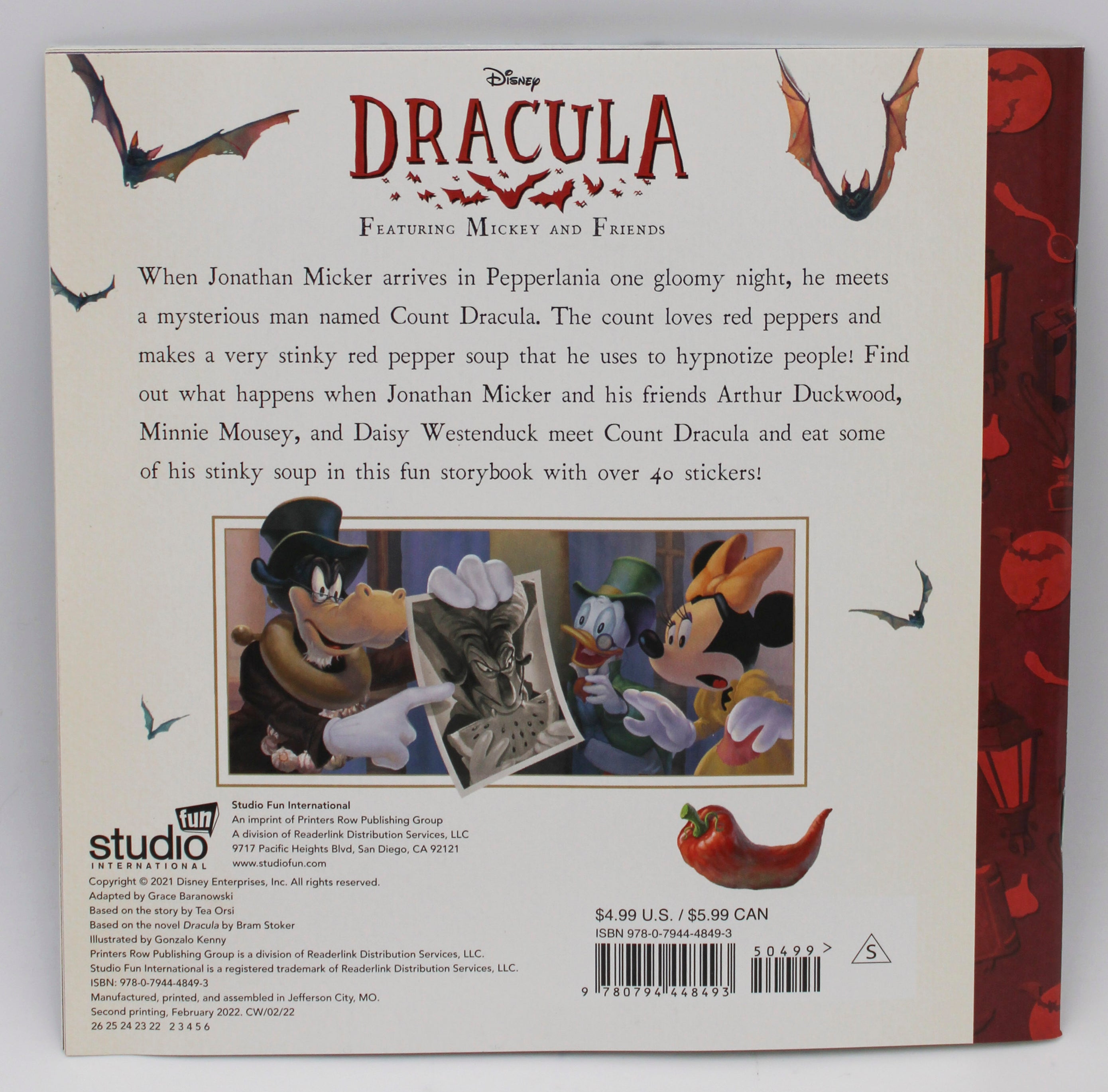 DISNEY MICKEY MOUSE: DRACULA PAPERBACK 32PG PP $4.99