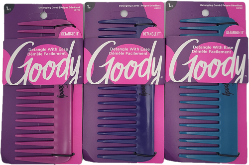 GOODY WIDE TOOTH DETANGLE COMB ASSORTER NI