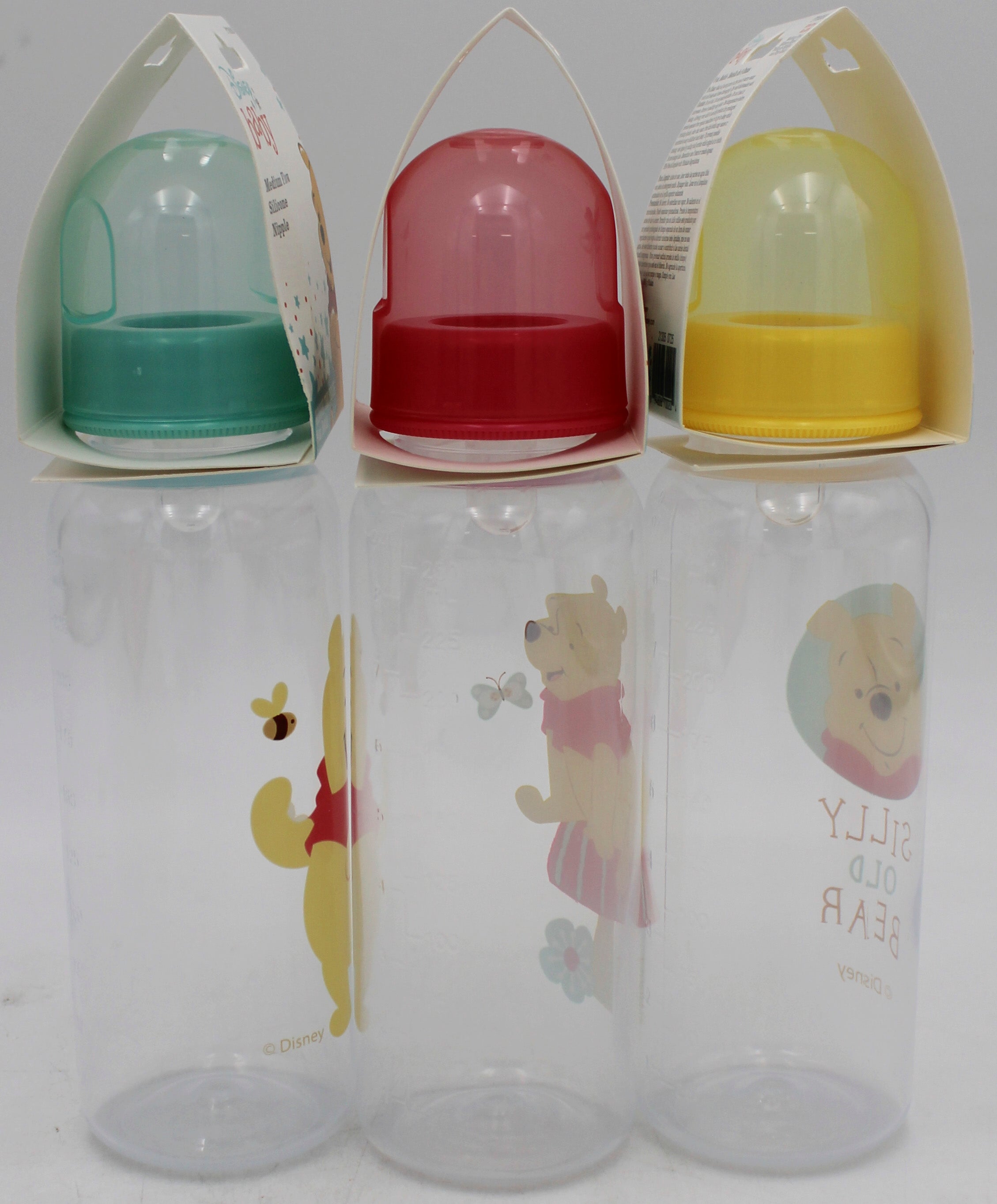 DISNEY BABY 9OZ ASST POOH BEAR BABY BOTTLE  -  CAN BE SOLD IN U.S.A NI