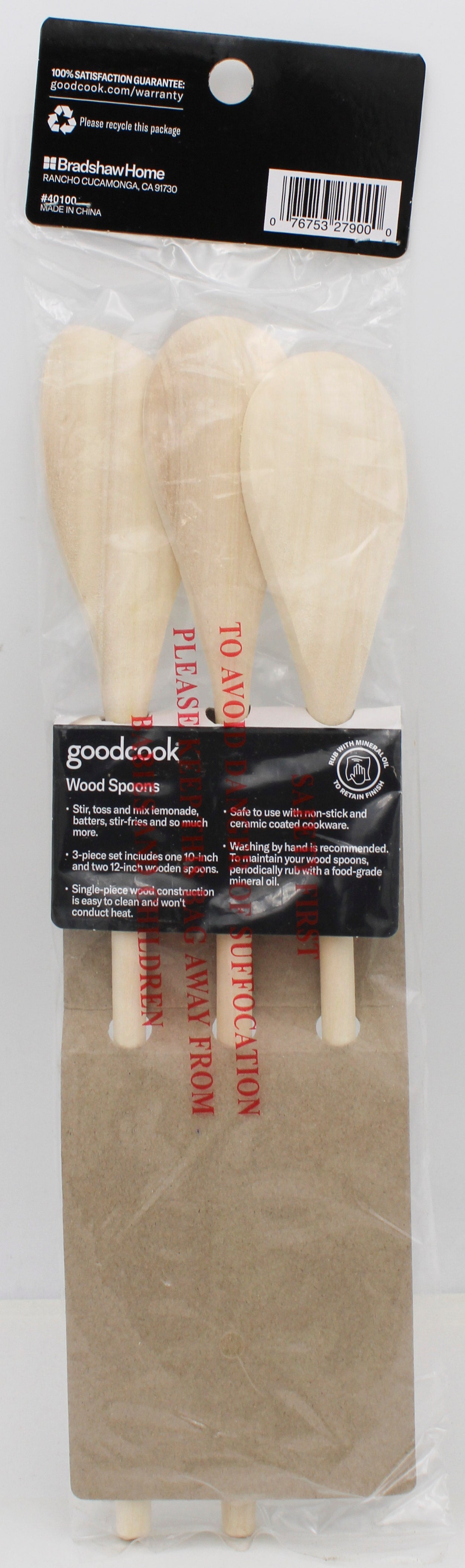 SET OF 3 WOODEN SPOONS