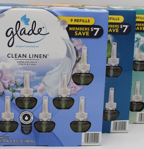 GLADE PLUG IN SCENTED OIL 9ct MIXED PALLET US