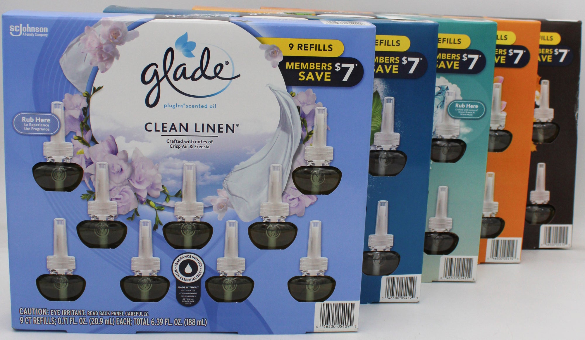 GLADE PLUG IN SCENTED OIL 9ct MIXED PALLET US