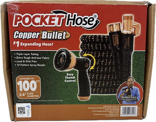 SP POCKET HOSE COPPER BULLET 100FT NI