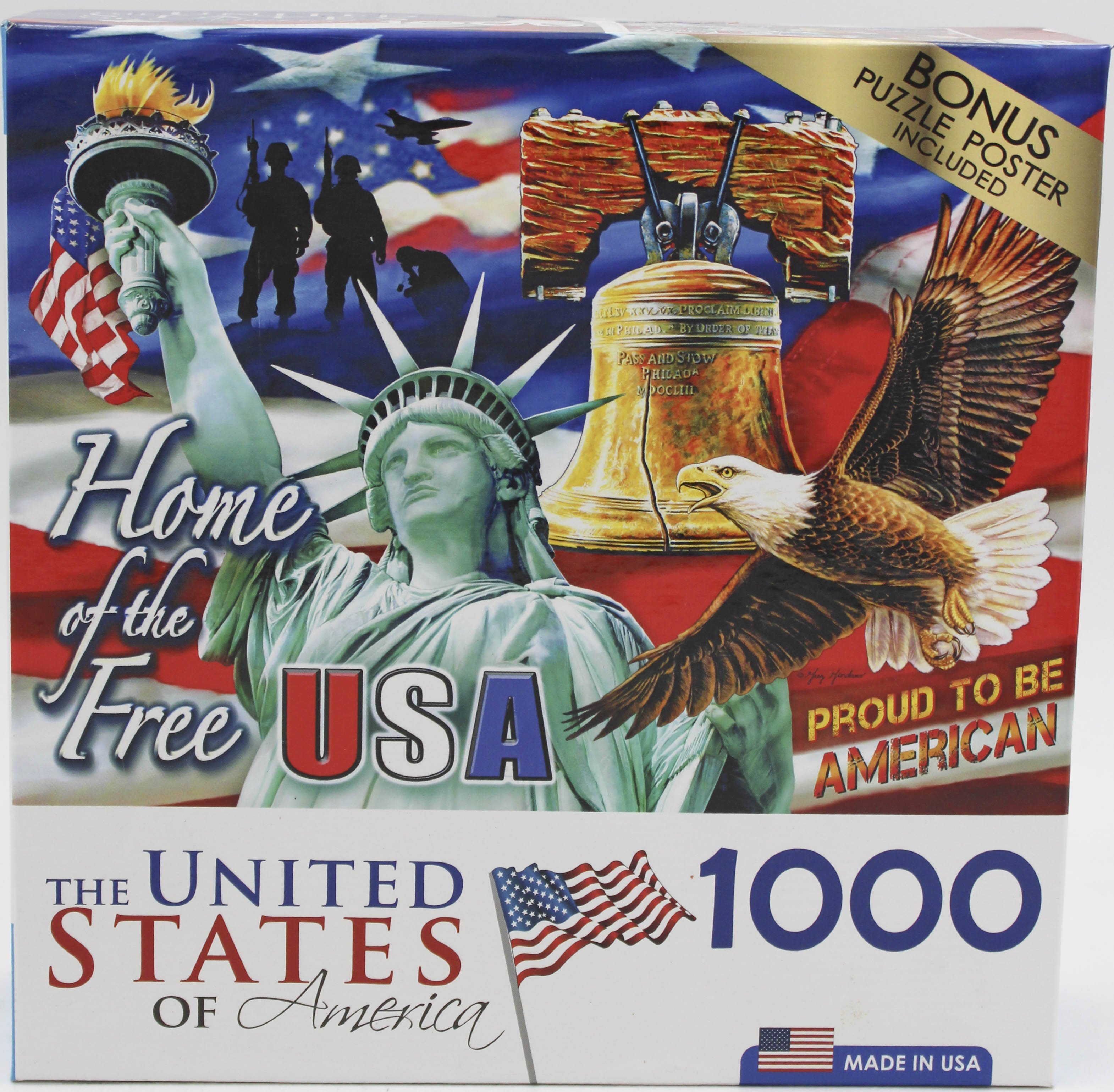 CRA-Z-ART USA PUZZLE HOME OF THE FREE 1000PC