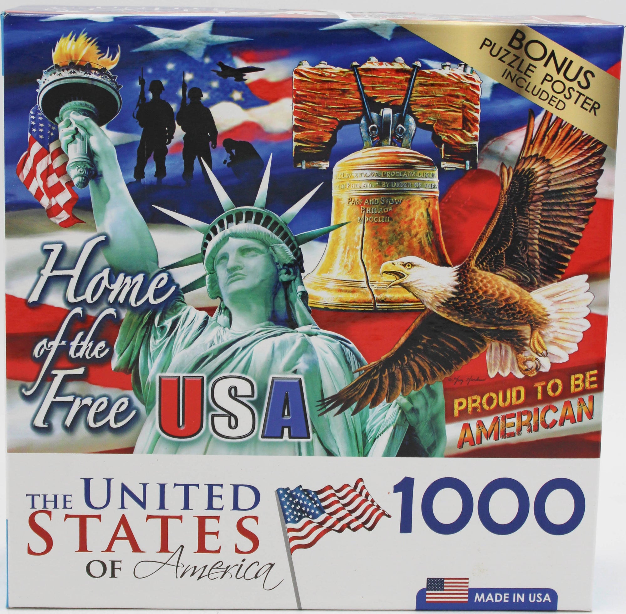 CRA-Z-ART USA PUZZLE HOME OF THE FREE 1000PC