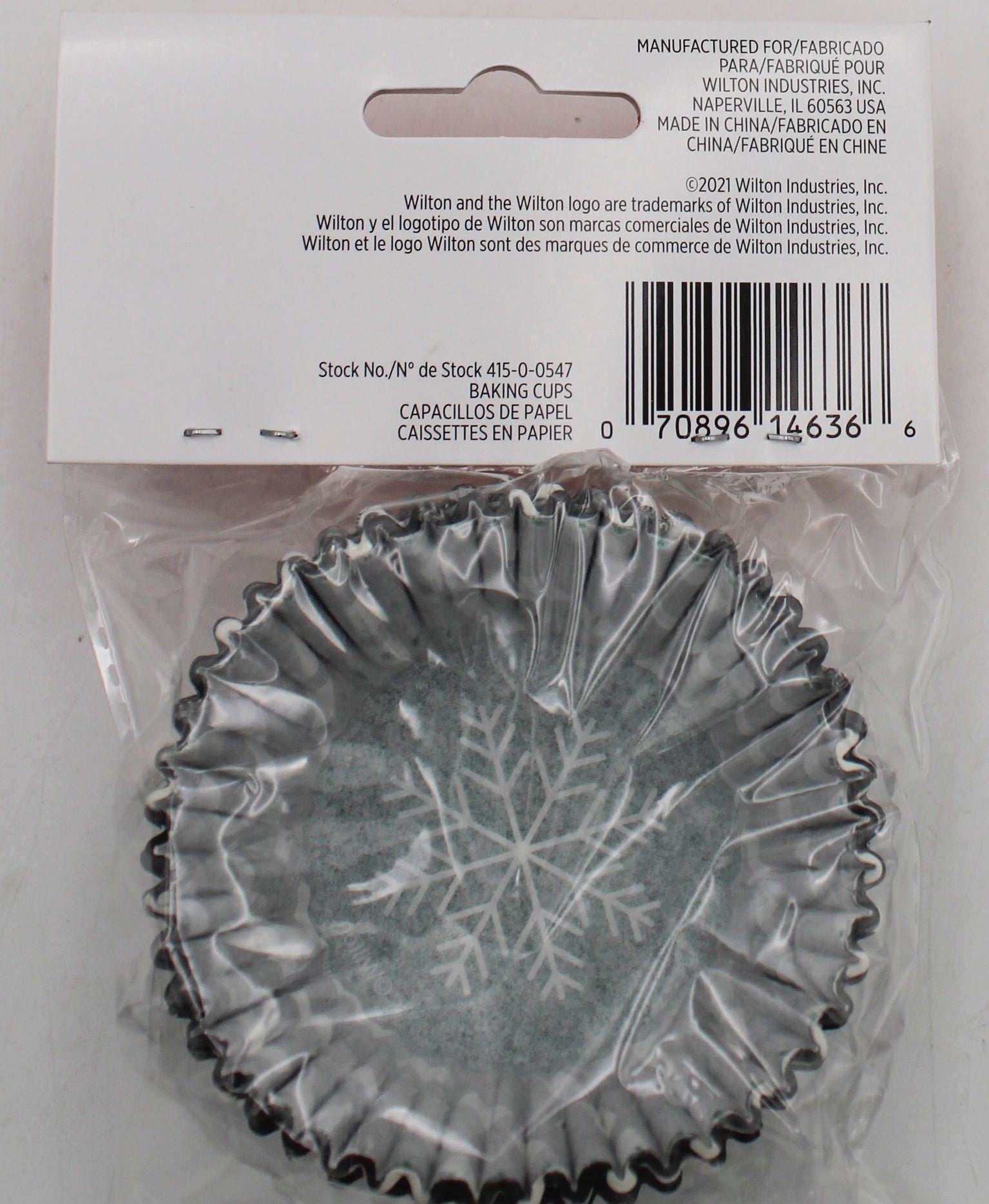 WILTON 75CT HOLIDAY PLAID SNOWFLAKE CUPCAKE LINERS