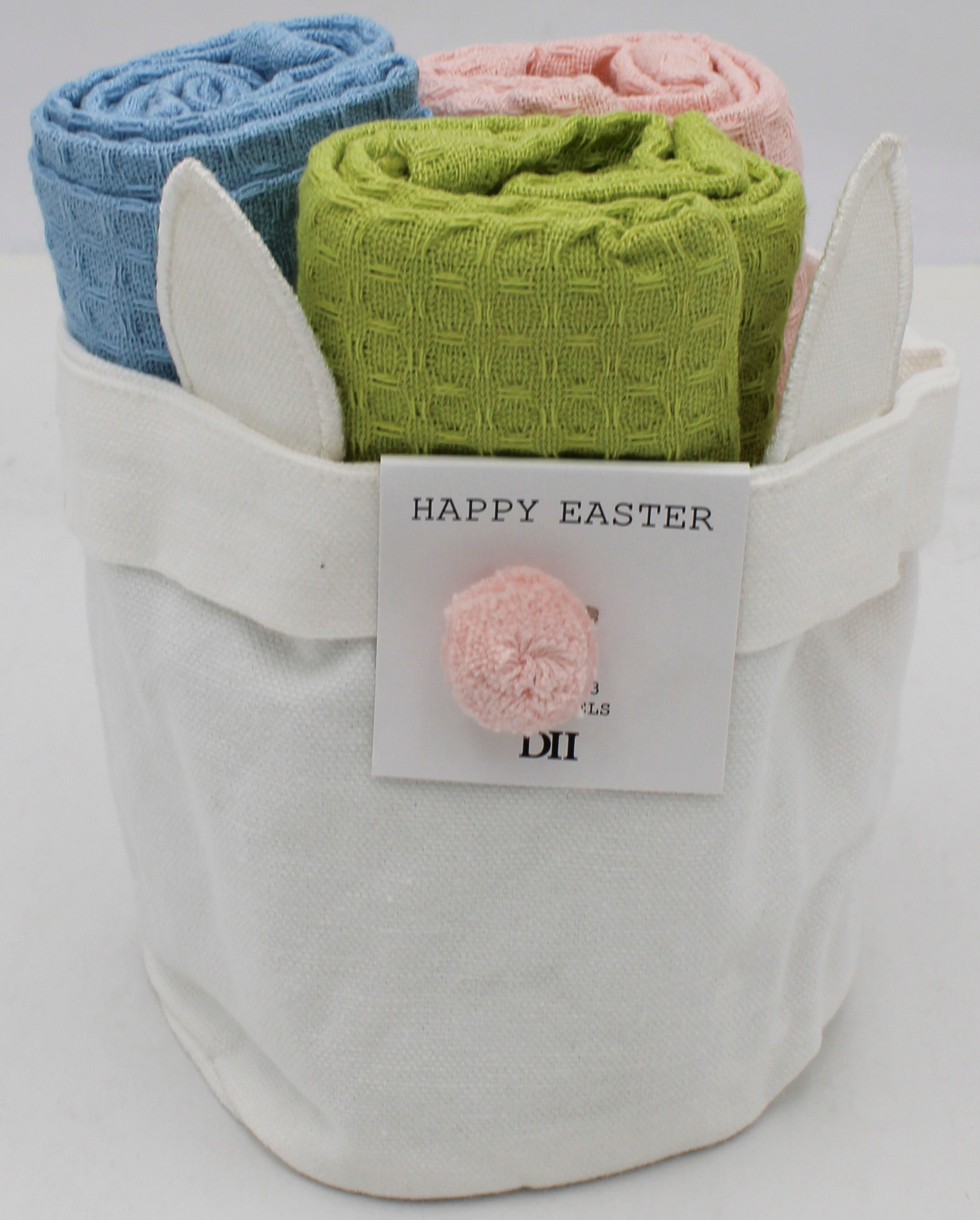 4PC GIFT SET - 3 DISHTOWELS AND GIFT BAG - EASTER BUNNY