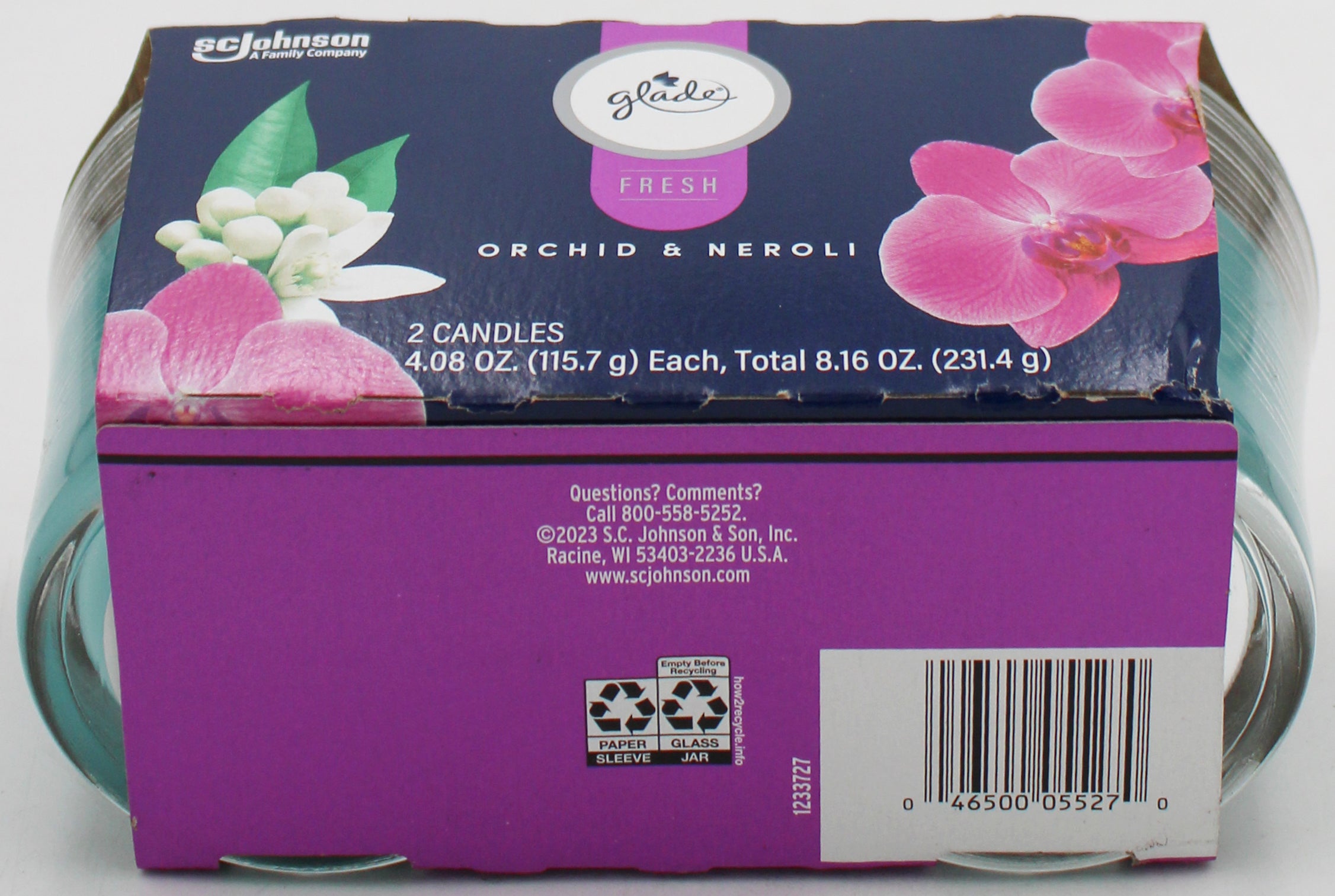 SP GLADE CANDLES 2PK 4.08oz ORCHID & NEROLI