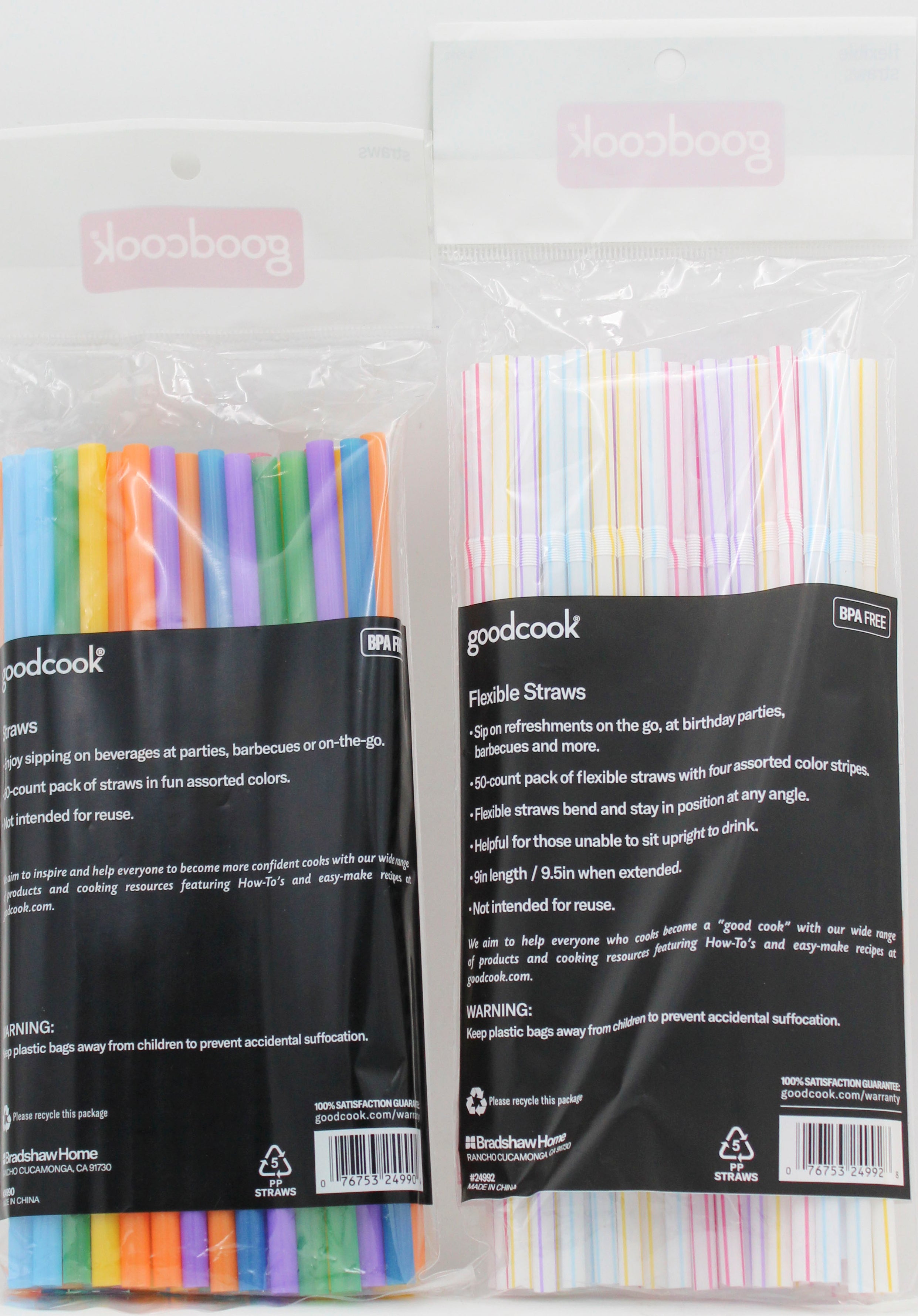 GOODCOOK EVERYDAY 96 PIECE STRAW DISPLAY -50CTJUMBO STRAWS AND 50CT FLEX STRAWS
