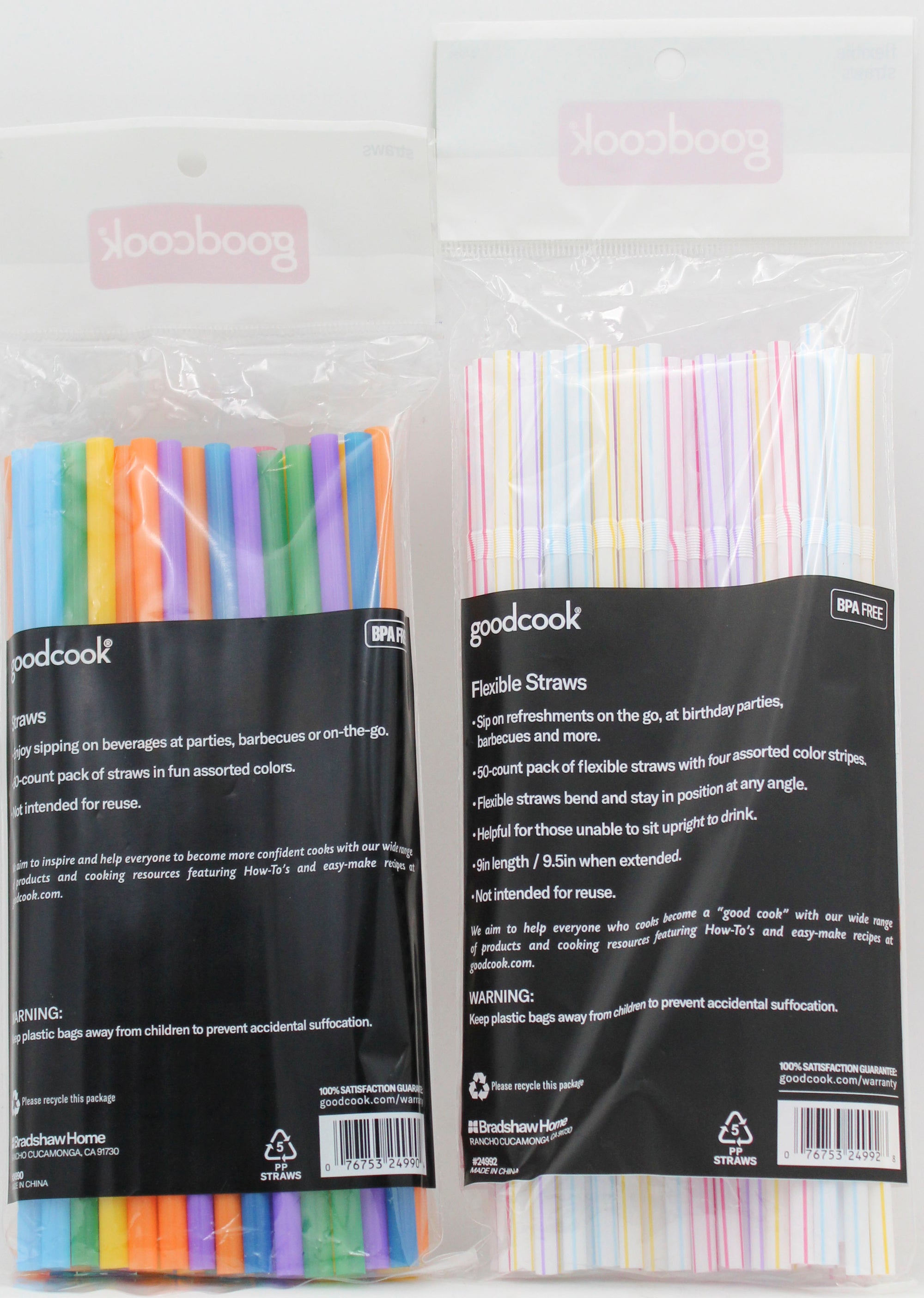 GOODCOOK EVERYDAY 96 PIECE STRAW DISPLAY -50CTJUMBO STRAWS AND 50CT FLEX STRAWS