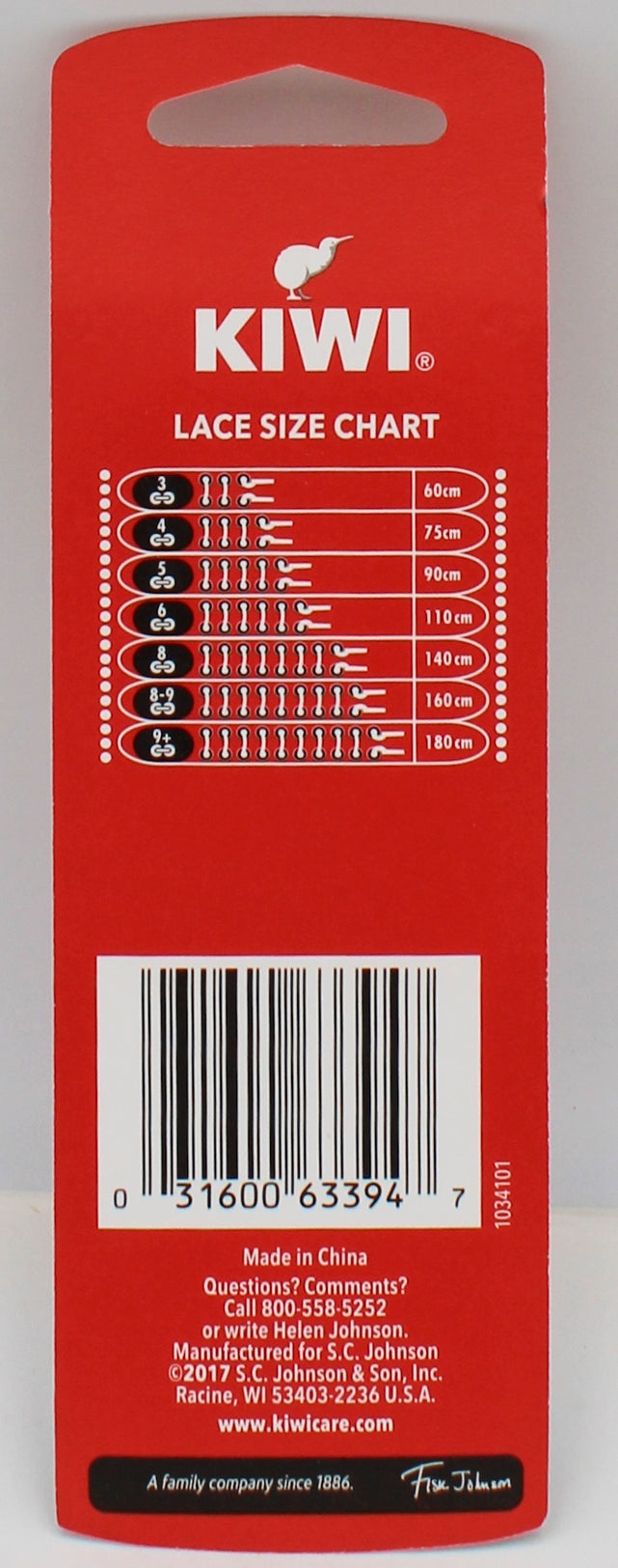 SP KIWI SELECT SPORT SHOE LACES 1 PAIR 45"OVAL WHITE