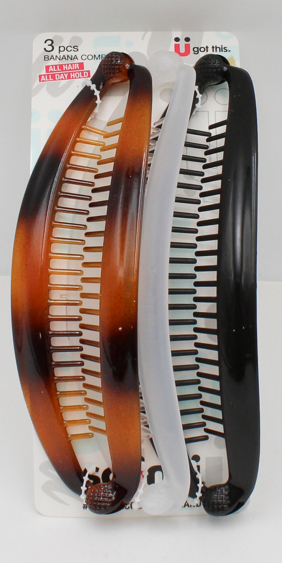 CONAIR FLAT BANANA COMBS 3ct NI