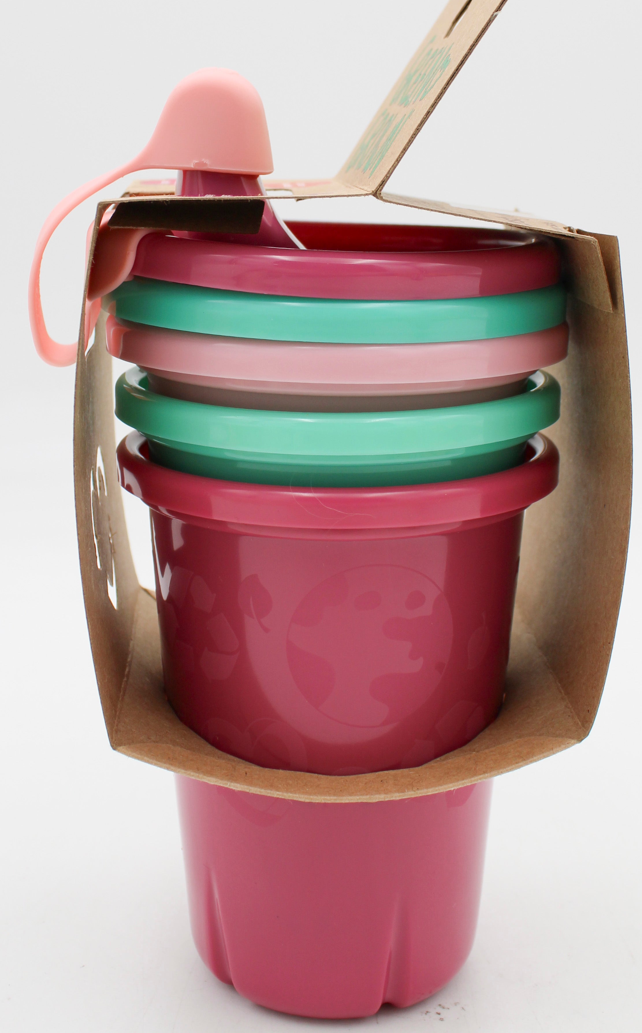 3PK GREEN GROWN STRAW CUPS - GIRL