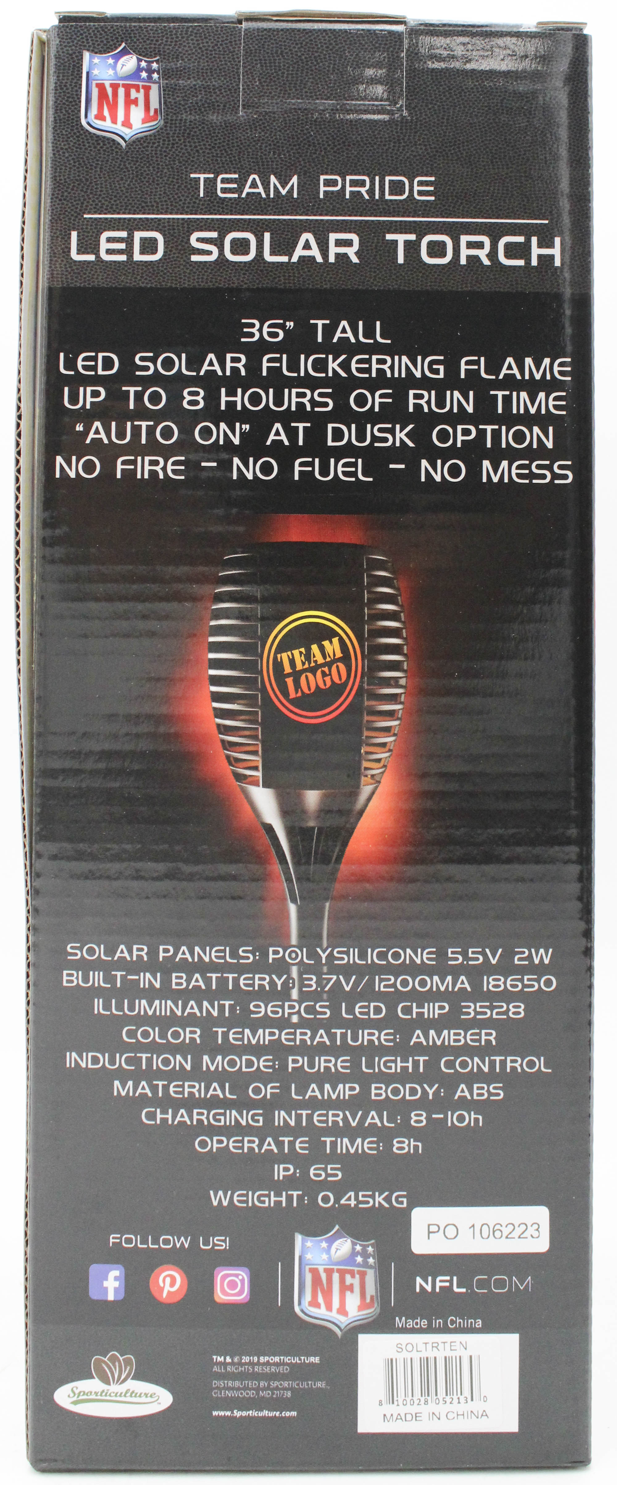 TENNESSEE TITANS LED SOLAR TORCH  36"