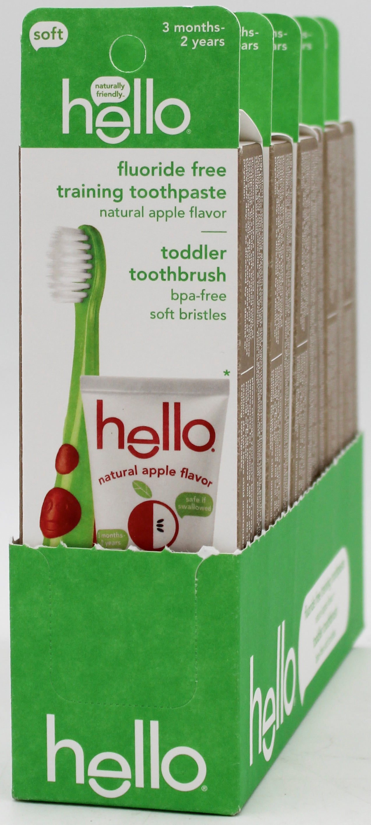 HELLO TODDLER TRAINING TOOTHBRUSH/TOOTHPASTE KIT 1.5oz 2ct EXP9/2024 NI HOLD ITEM DO NOT SELL