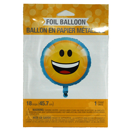 FOIL BALLOON 18"/1CT-SHOW YOUR EMOJIONS