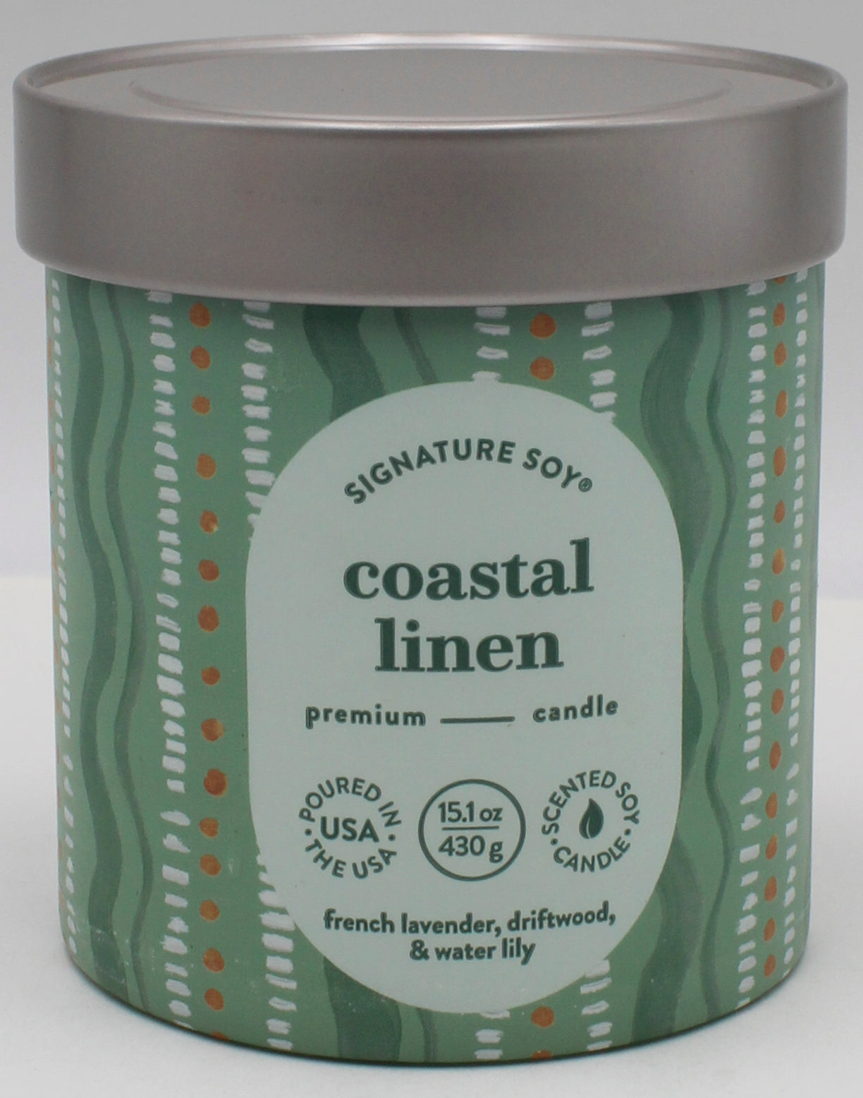 SIGNATURE SOY JAR CANDLE COASTAL LINEN 15.1oz