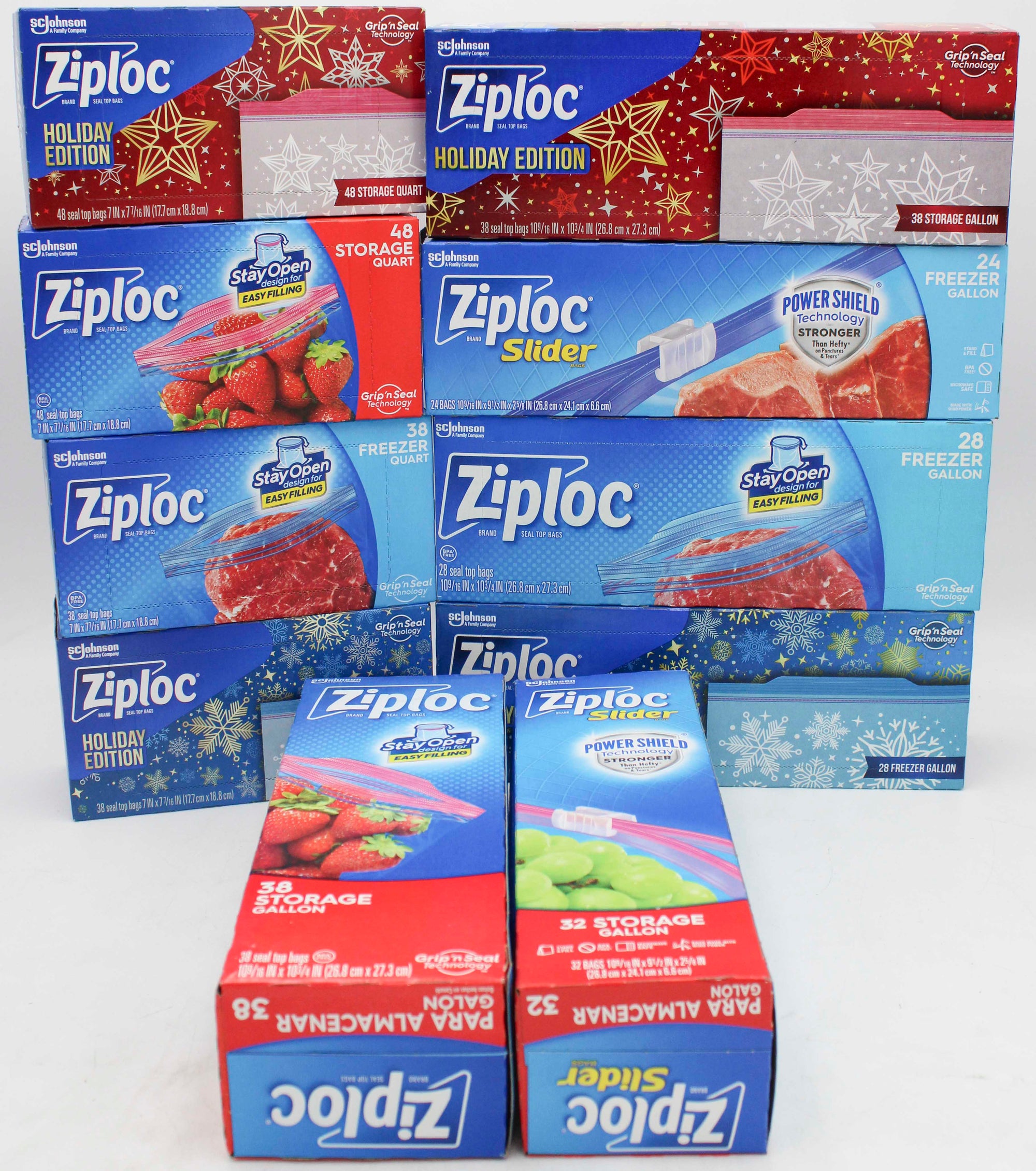 ZIPLOC HOLIDAY FREEZER/STORAGE QUARTER PALLET