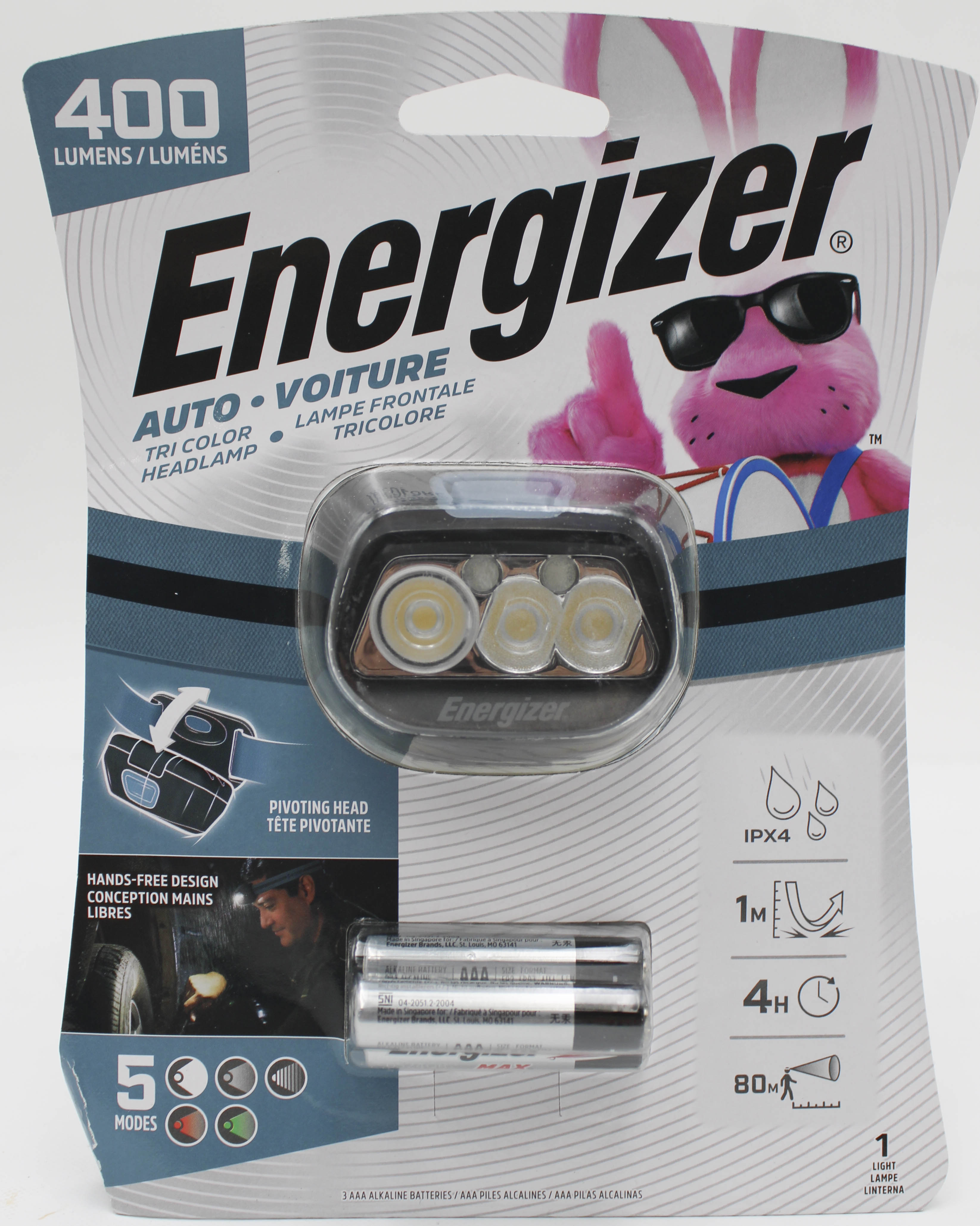 ENERGIZER MULTI COLOR LED HEADLAMP 400 LUMEN