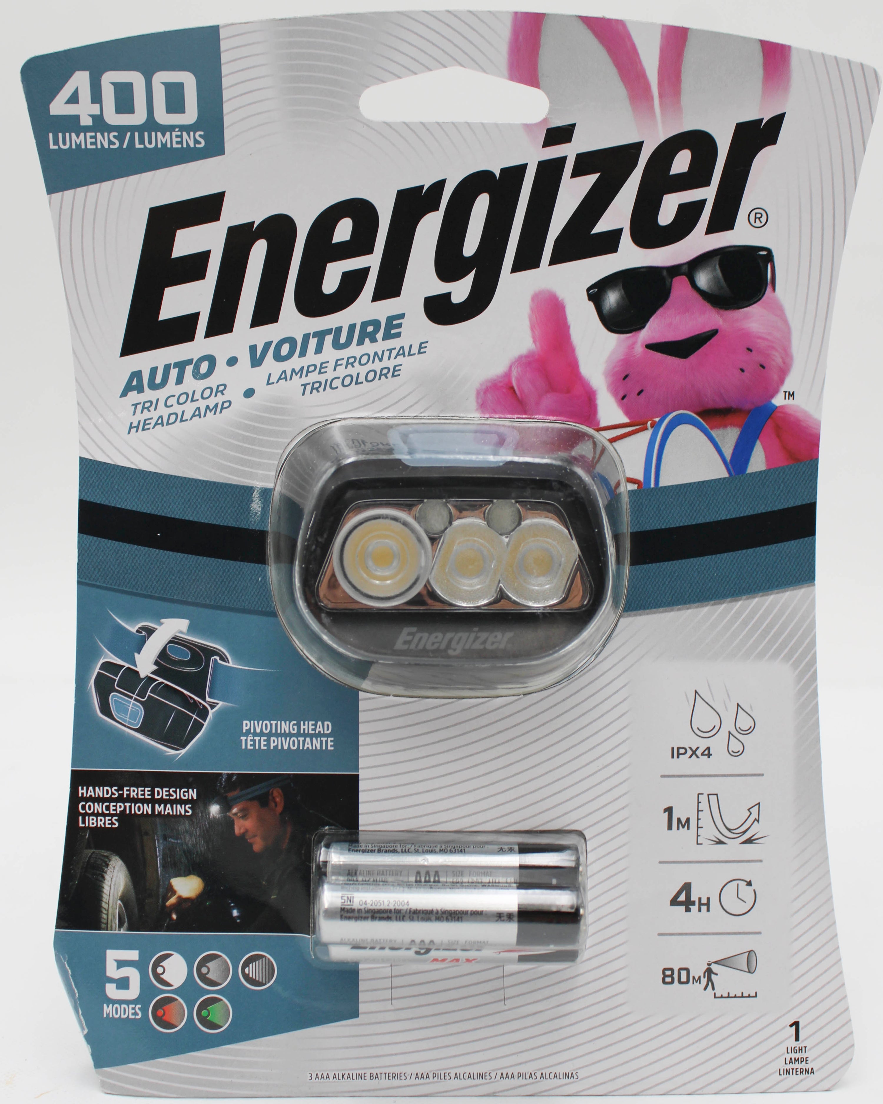 ENERGIZER MULTI COLOR LED HEADLAMP 400 LUMEN