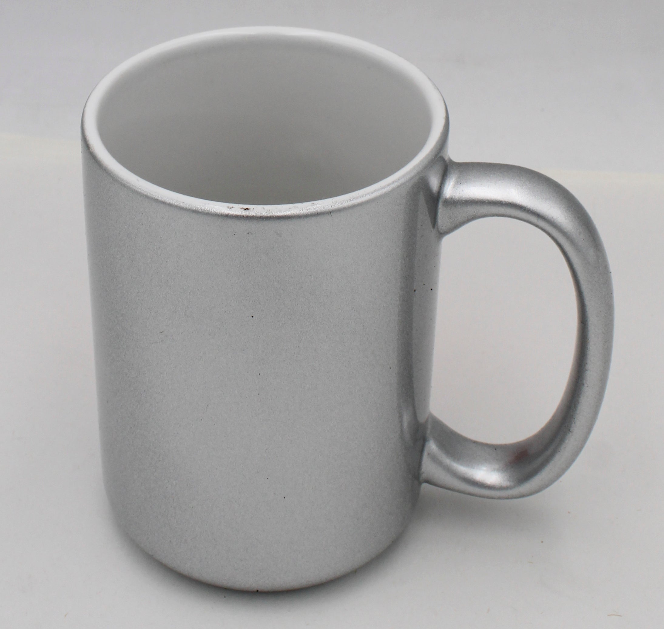 15OZ CERAMIC MUG - SILVER