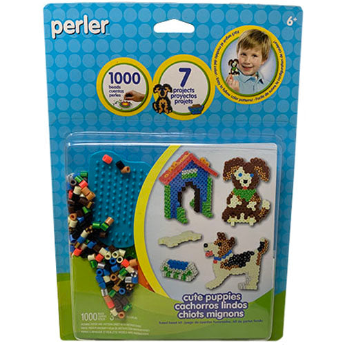 PERLR FUSED BEAD KIT 1000CT-PUPPIES