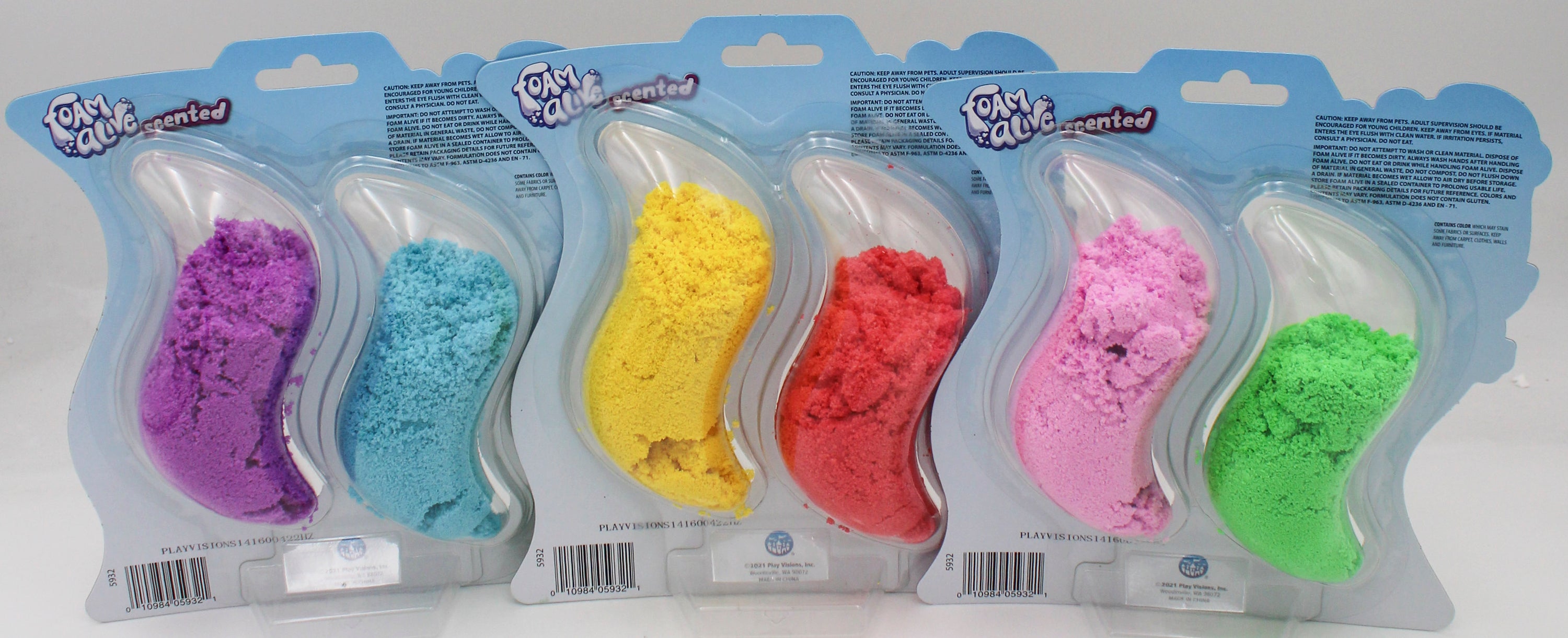 FOAM ALIVE DOUBLE BLISTER 0.22lbs ASSORTED SCENTED NI