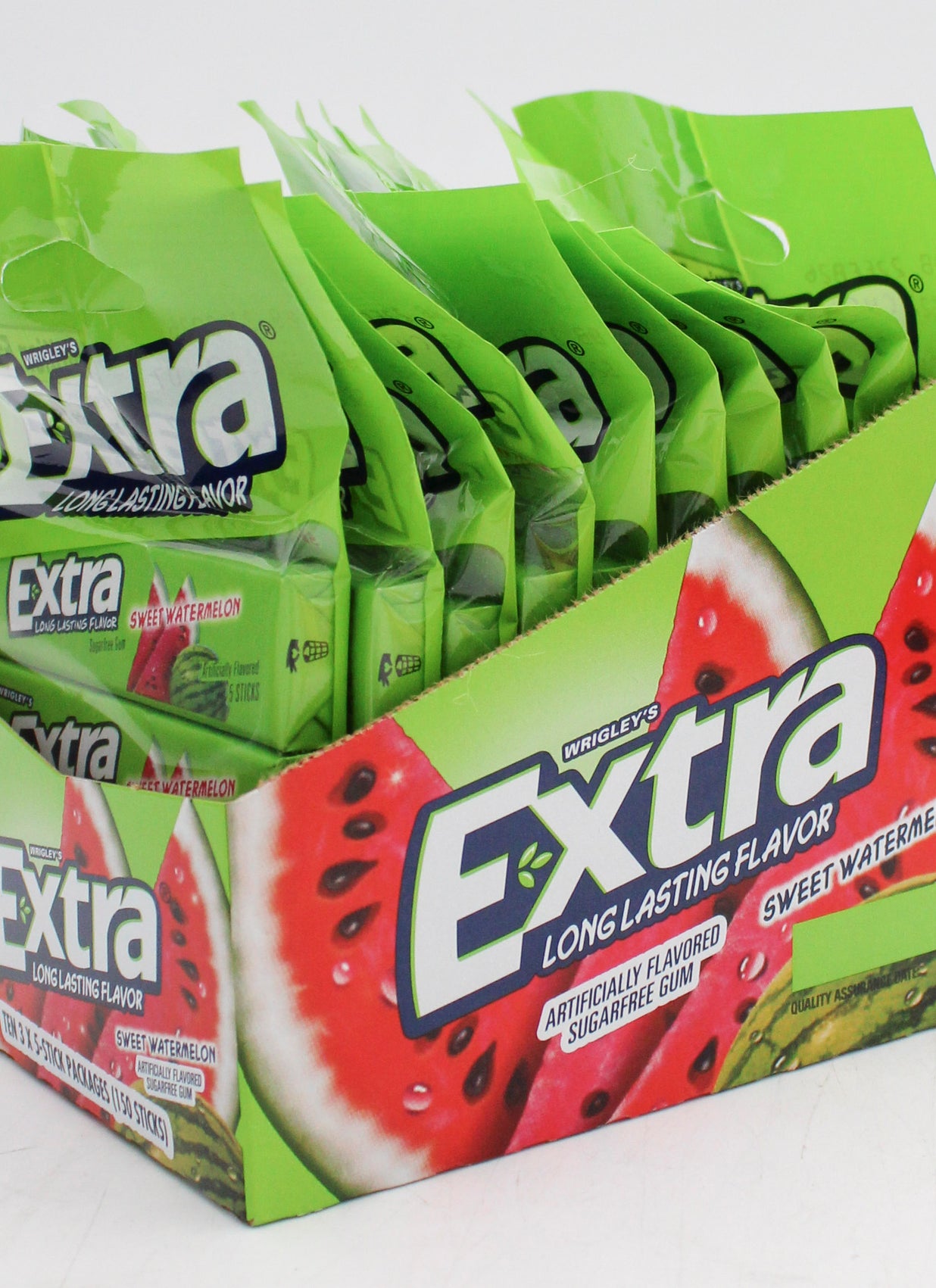 EXTRA SWEET WATERMELON CHEWING GUM BB  3 PK 2/22/26