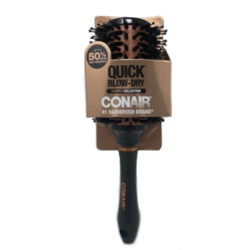 CONAIR QUICK BLO PRO VENTED BRUSH  COPPER  ROUND NI